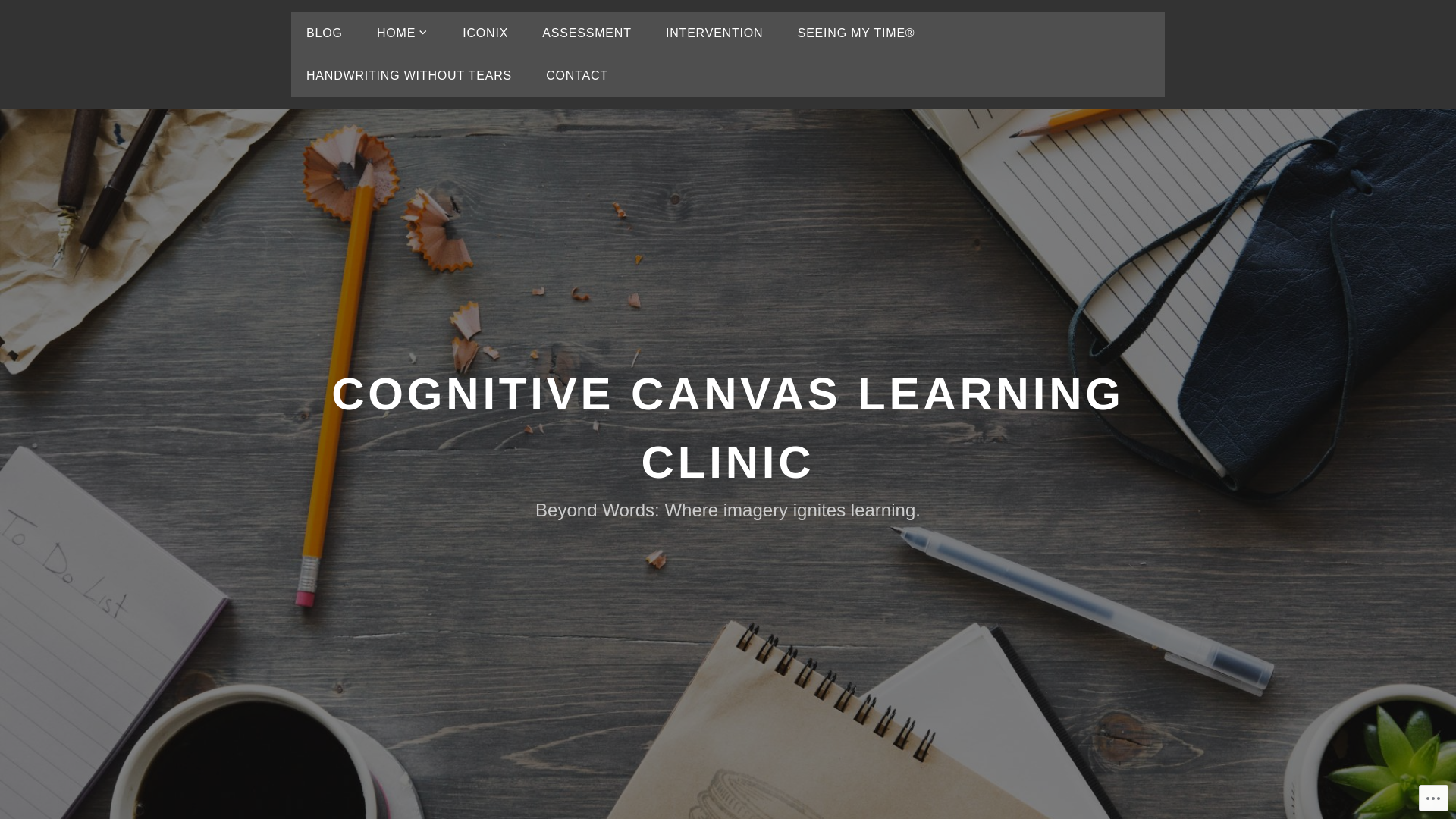 website screenshot of https://cognitivecanvaslearningclinic.com/