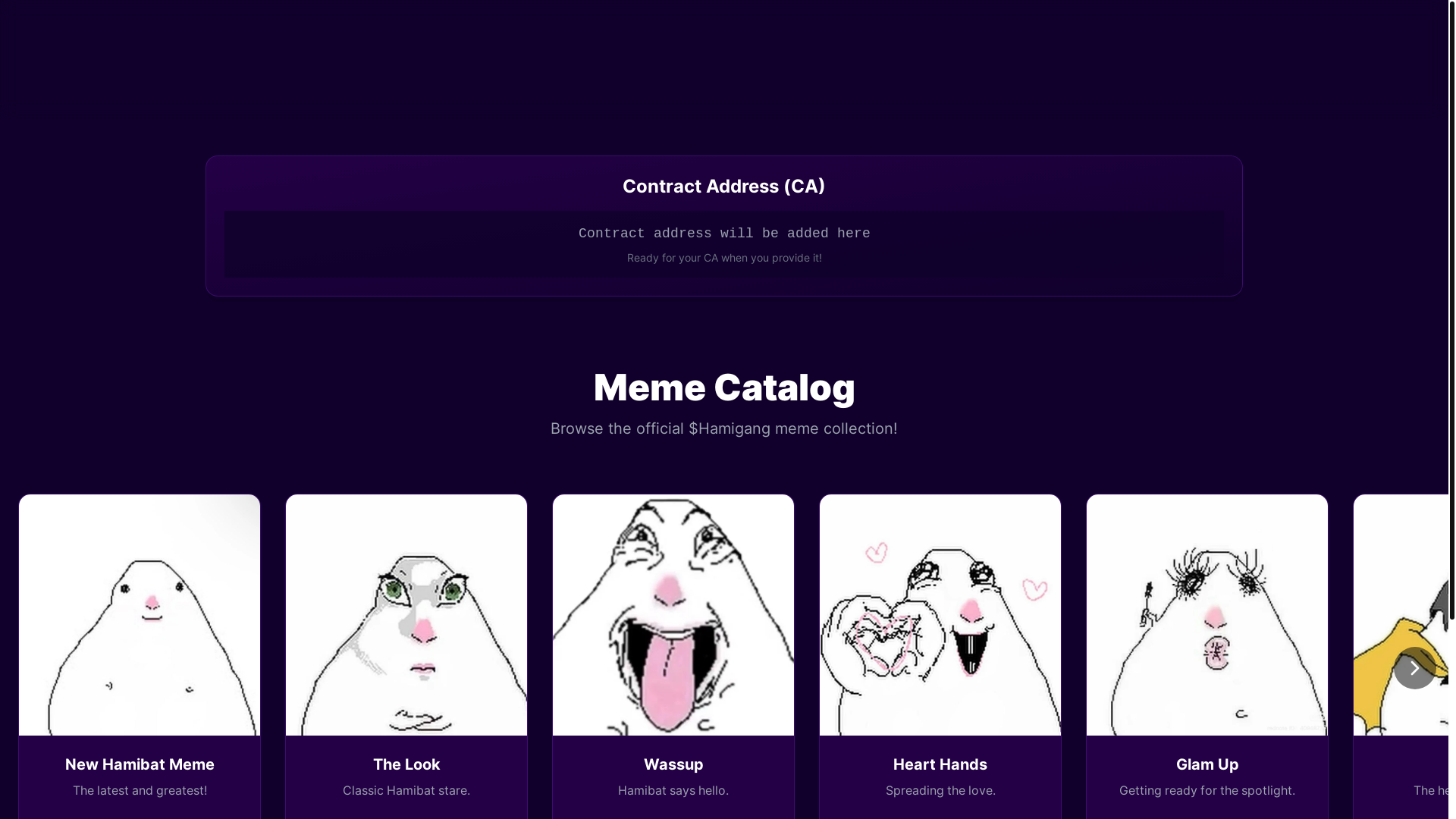 website screenshot of https://hamigang.fun/