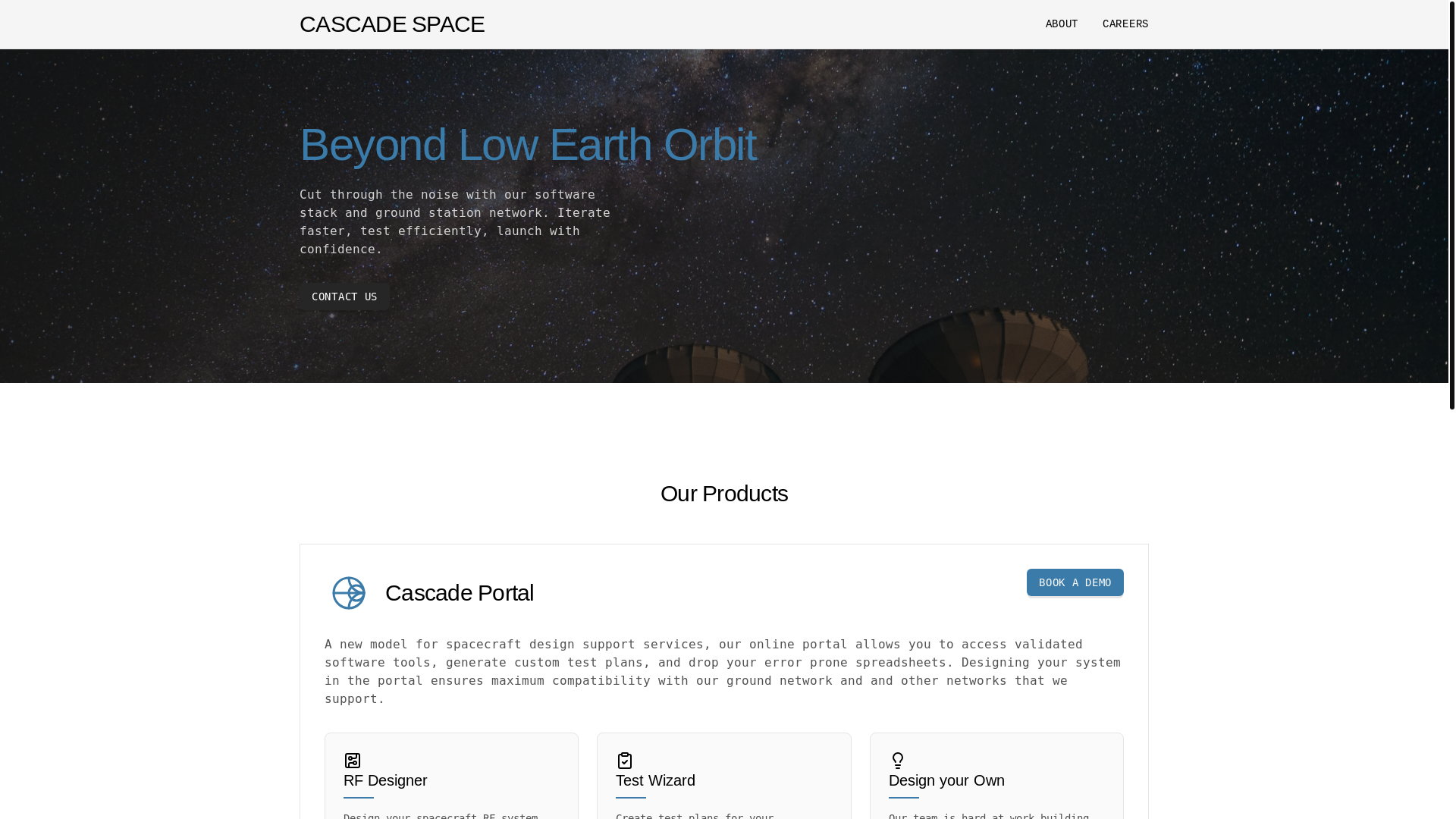 website screenshot of https://cascade-clone.pages.dev/