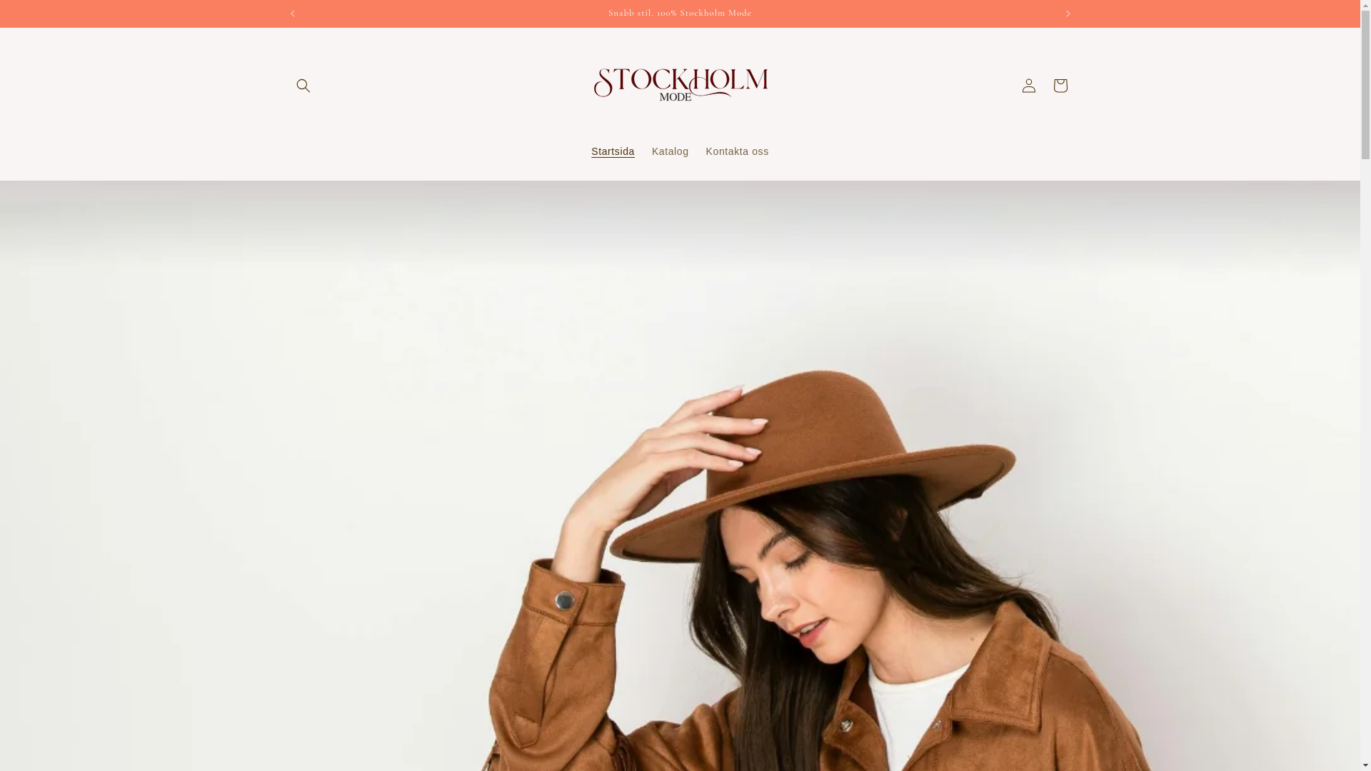 website screenshot of https://stockholmmode.shop/