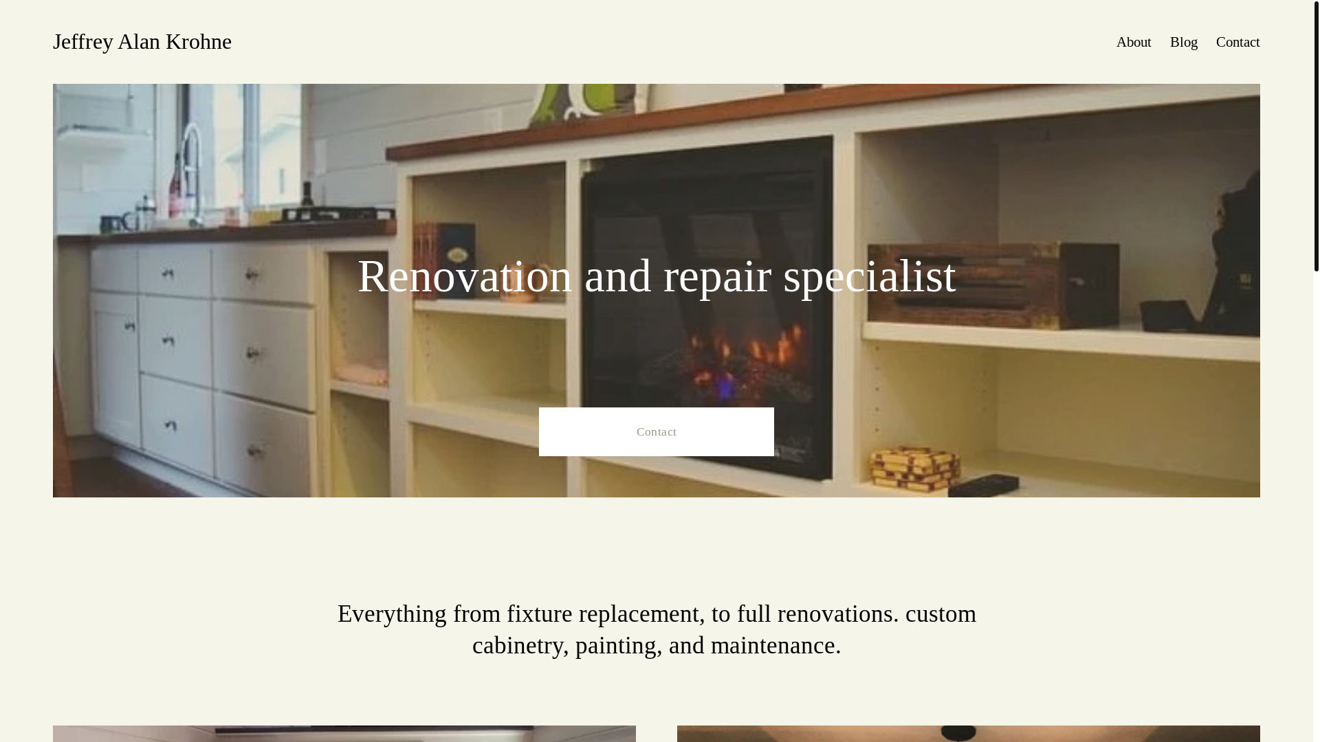 website screenshot of https://jeffreyalankrohne.com/