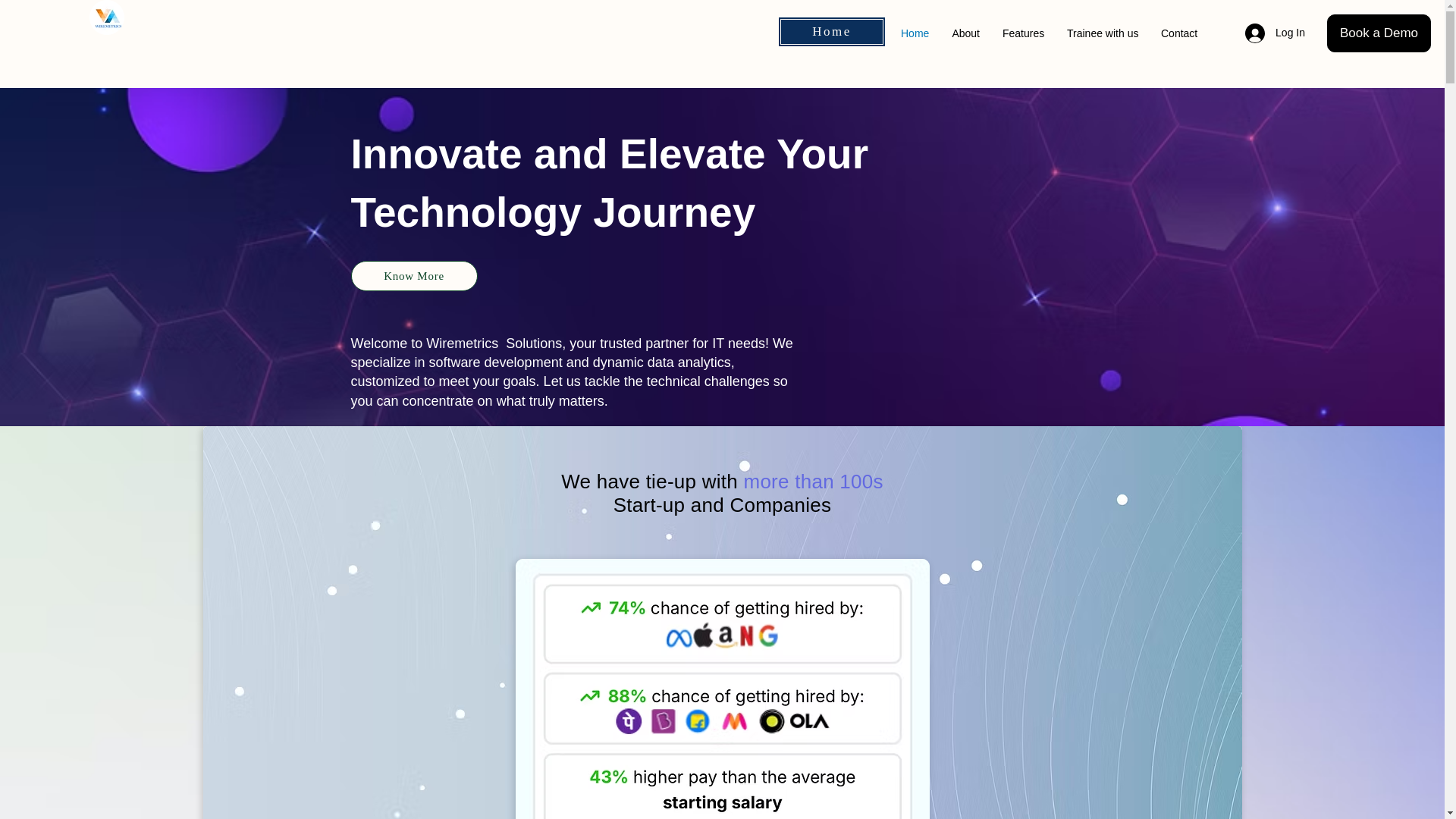 website screenshot of https://www.wiremetrics.in/