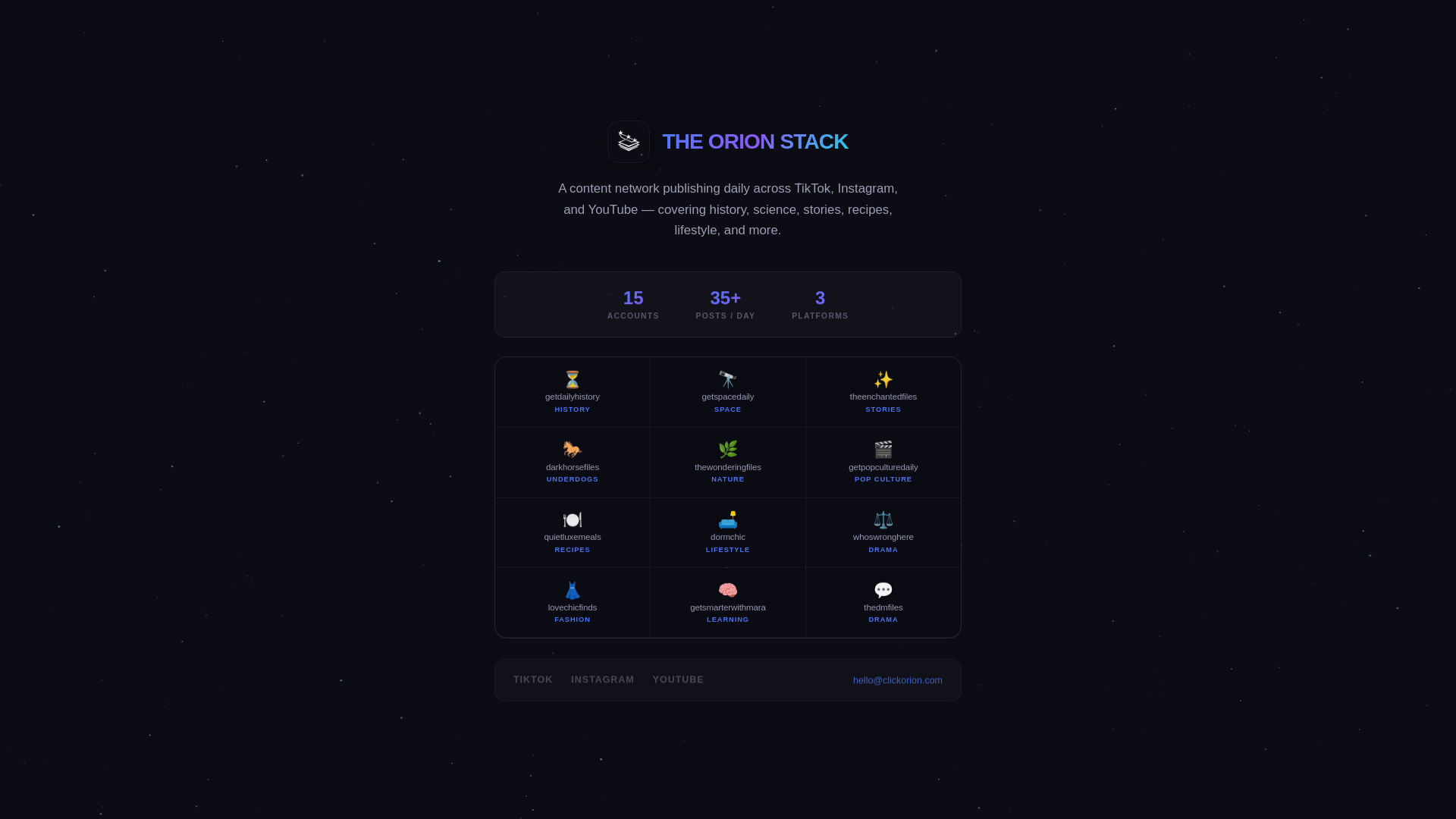 website screenshot of https://orionstack-landing.pages.dev/