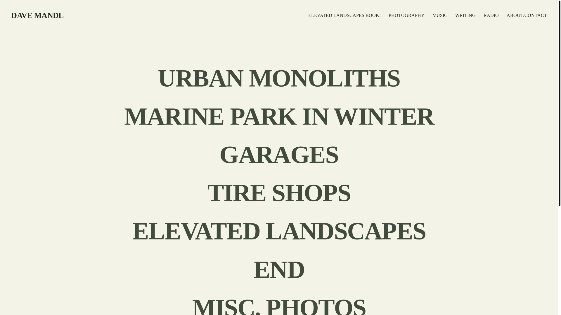 website screenshot of https://davidmandl.com/