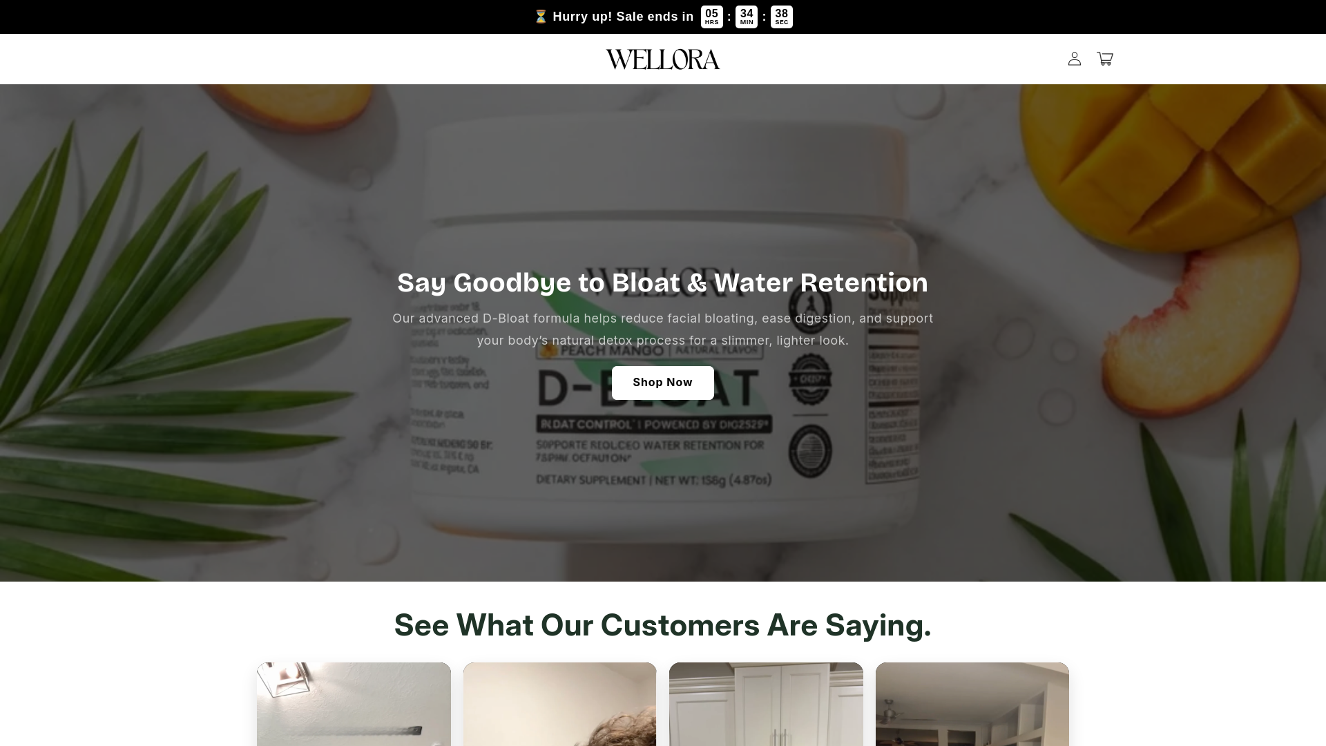 website screenshot of https://trywelloravital.com/