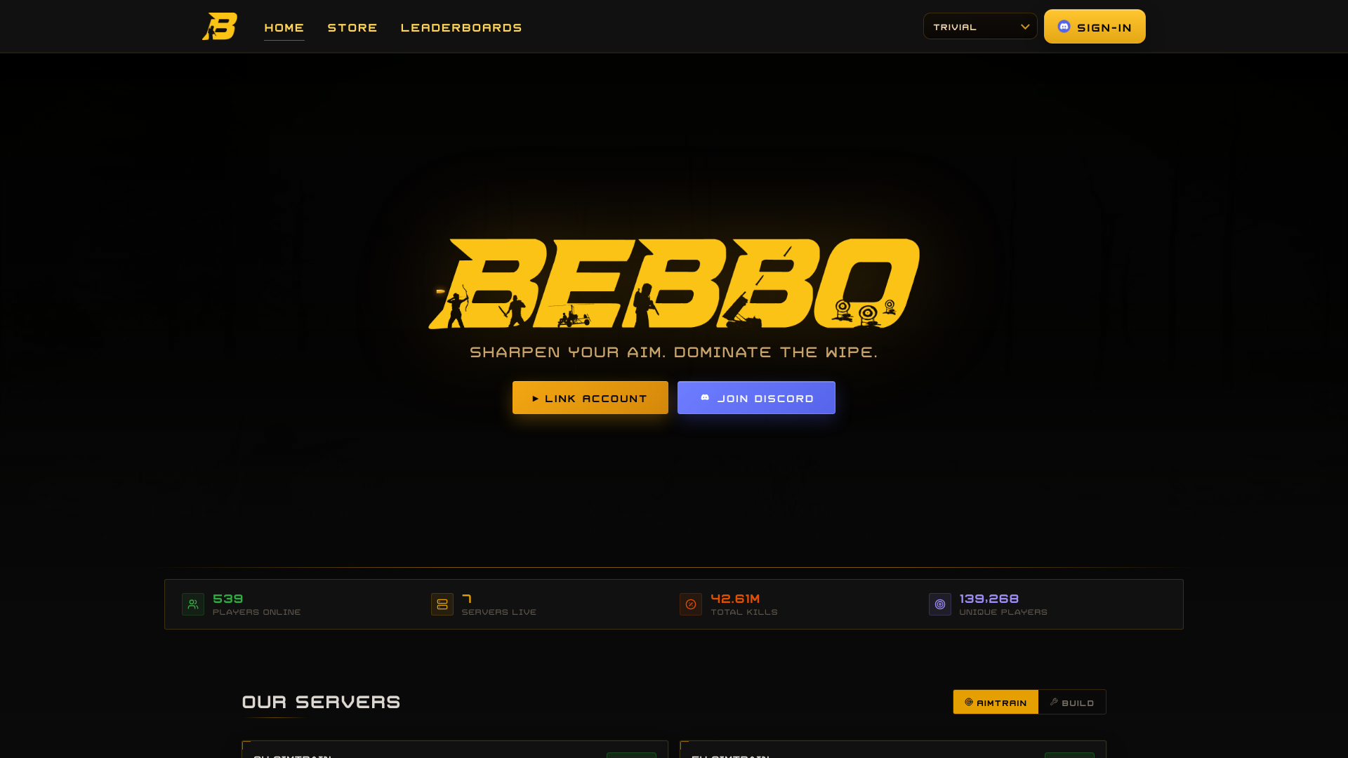 website screenshot of https://bebborust.com/