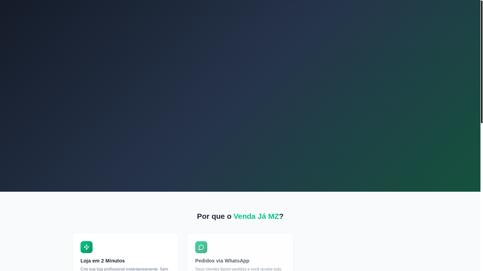 website screenshot of https://vendajamz.com/