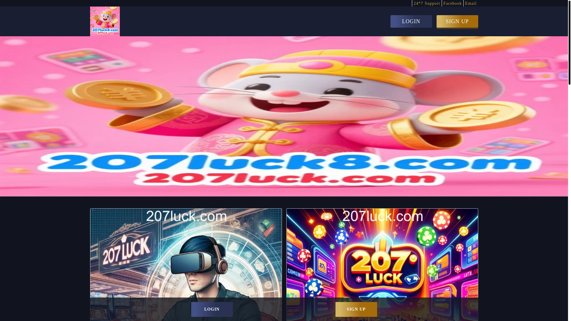 website screenshot of https://207luck8.com/