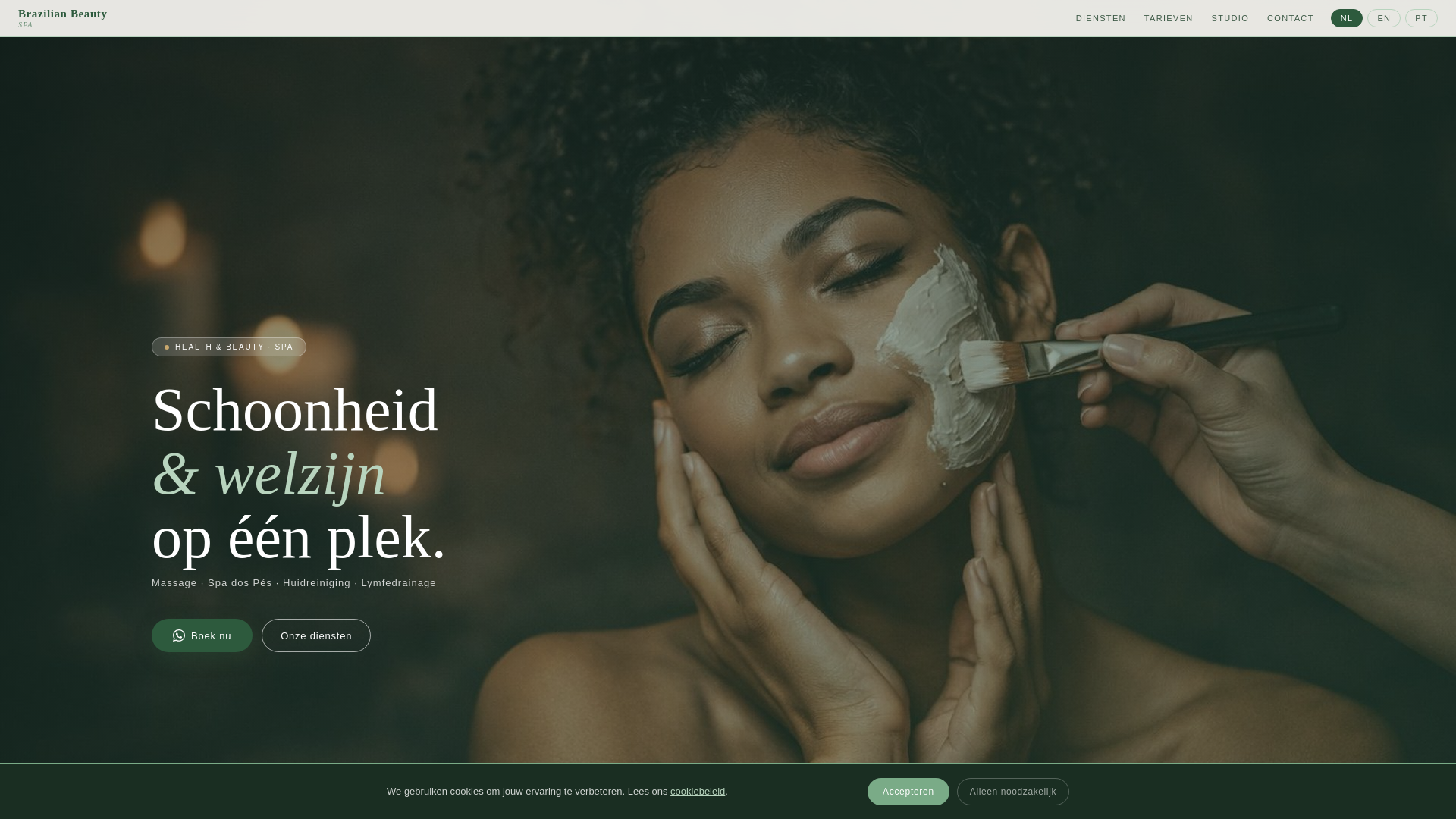 website screenshot of https://brazilianbeautyspa.nl/