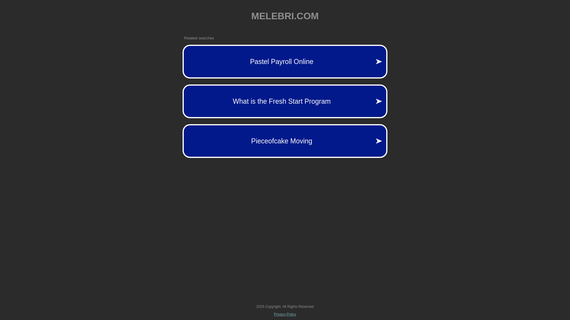 website screenshot of https://melebri.com/