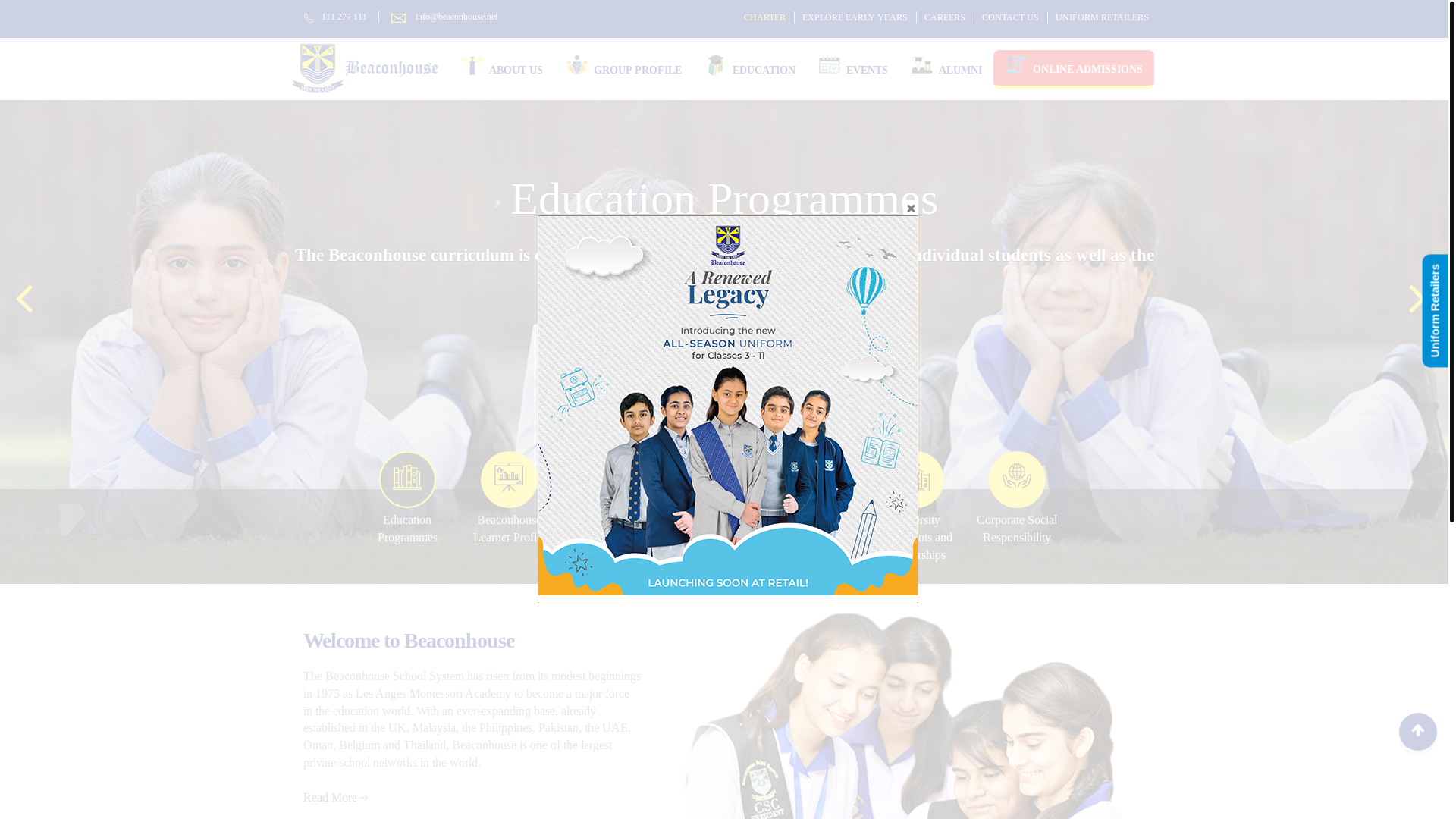website screenshot of https://beaconhousegroup.net/