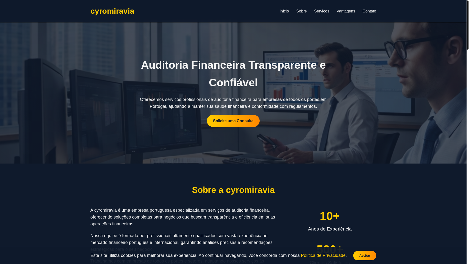 website screenshot of https://cyromiravia.com/
