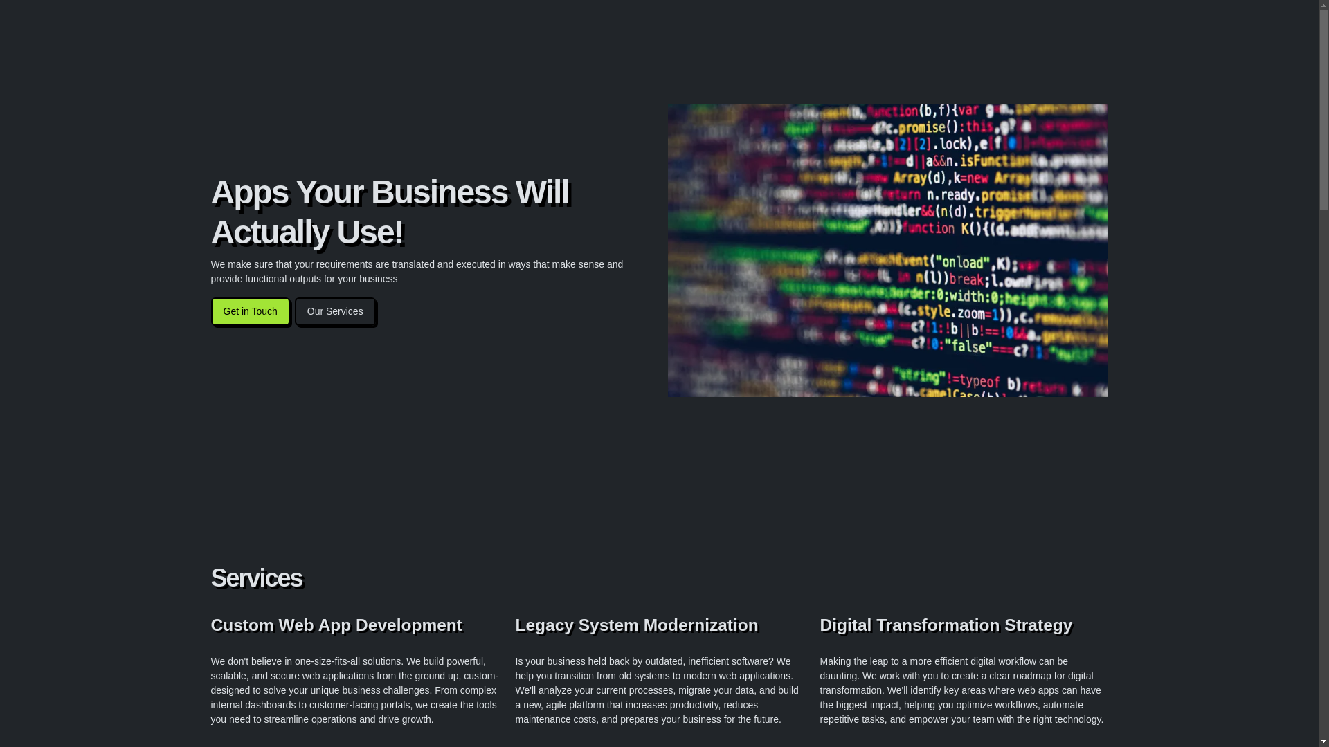 website screenshot of https://codeword-alpha-landing.pages.dev/