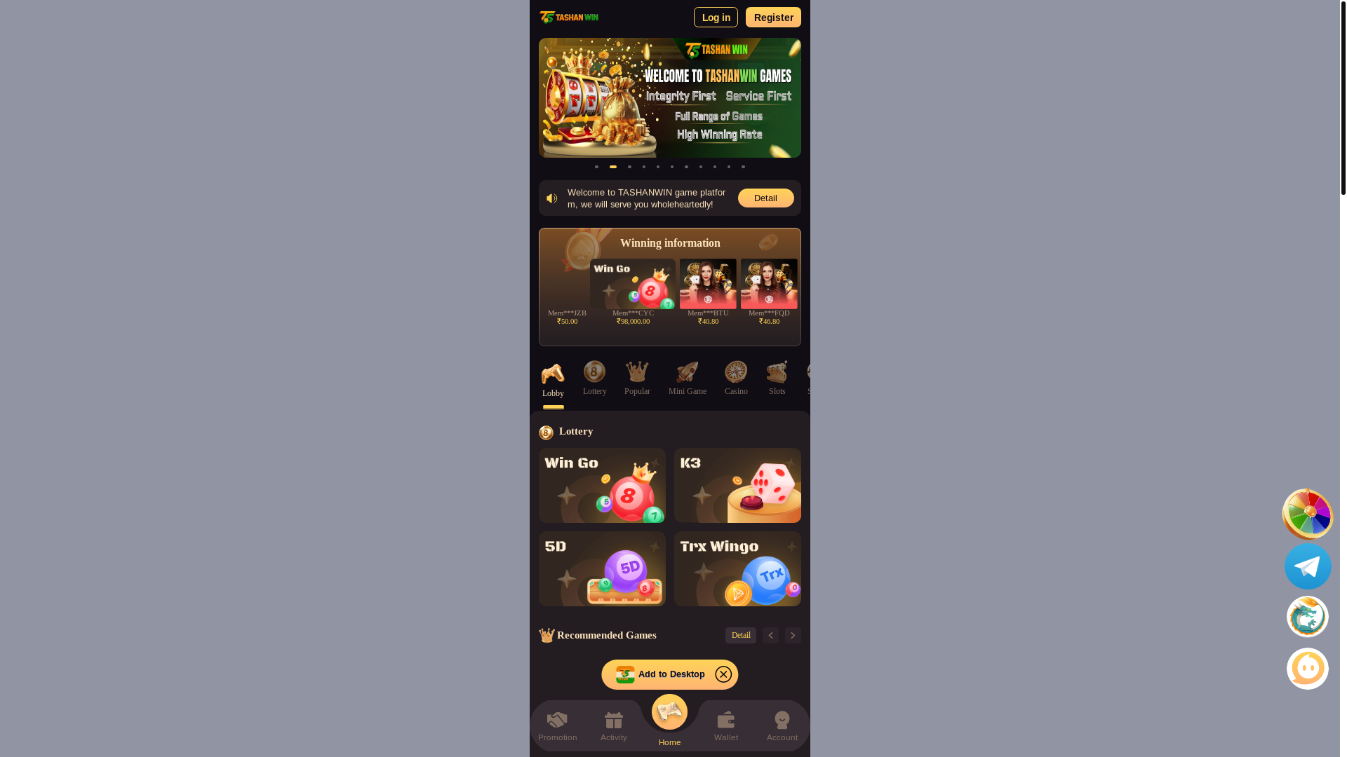 website screenshot of https://tashanwin0.sbs/
