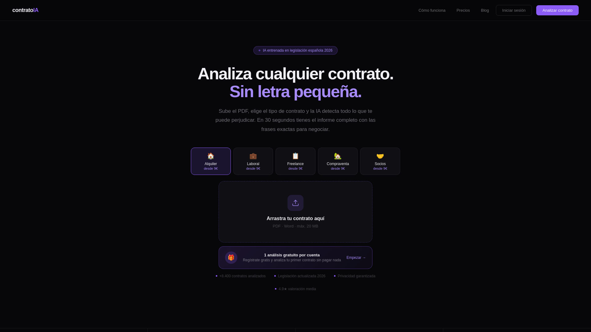 website screenshot of https://micontratoia.com/