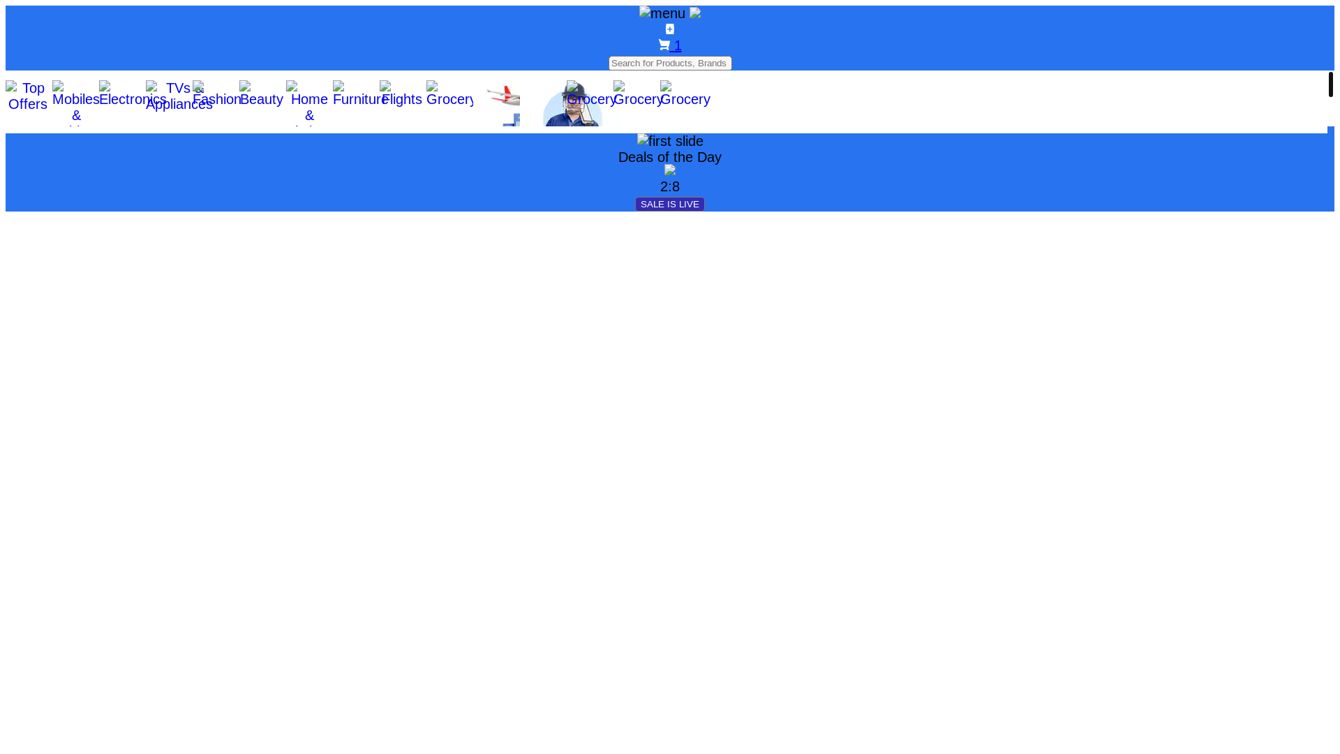 website screenshot of https://grocerycombo.in/