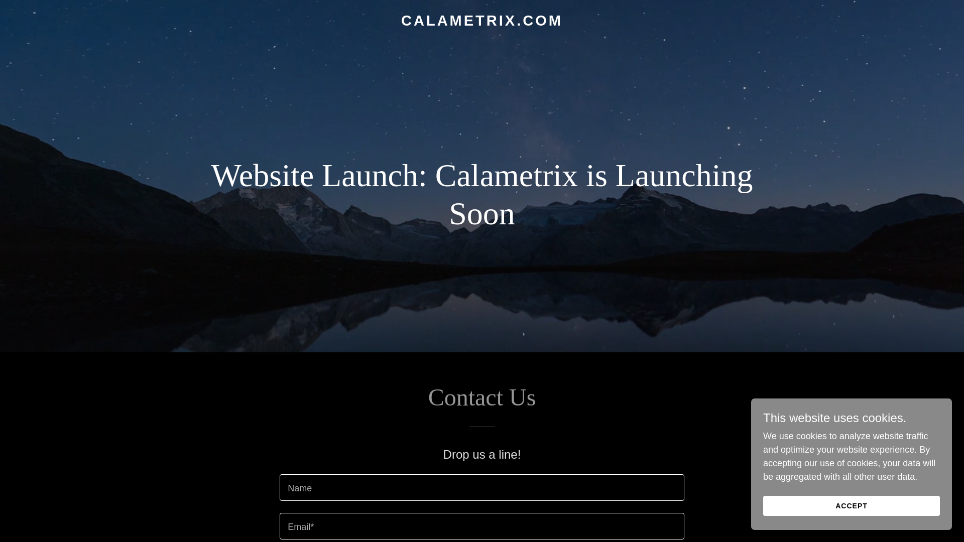 website screenshot of https://calametrix.net/