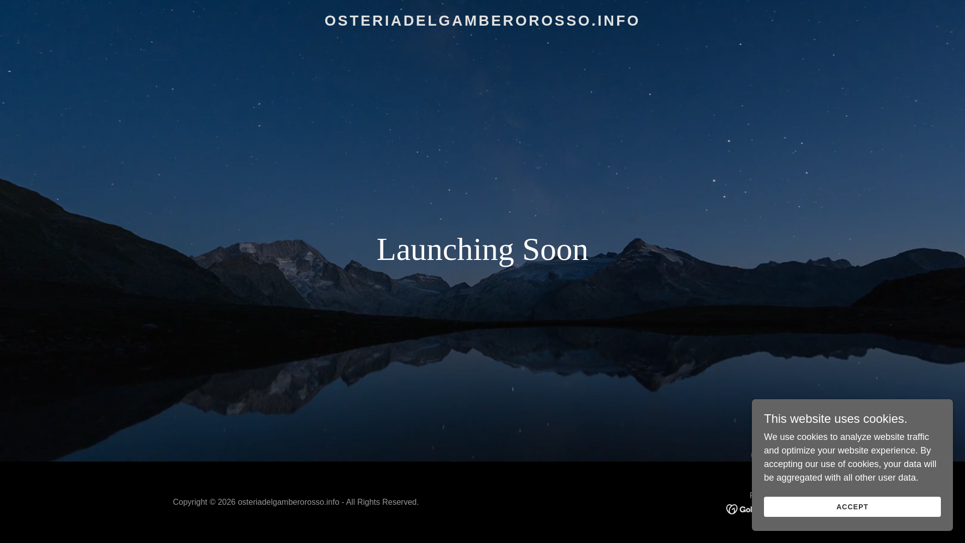 website screenshot of https://osteriadelgamberorosso.info