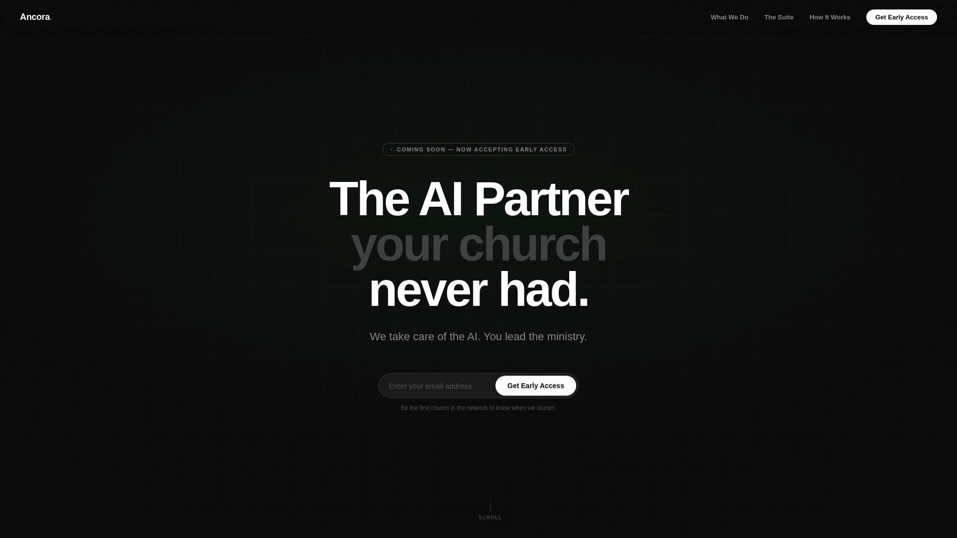 website screenshot of https://ancoraintelligence.com/