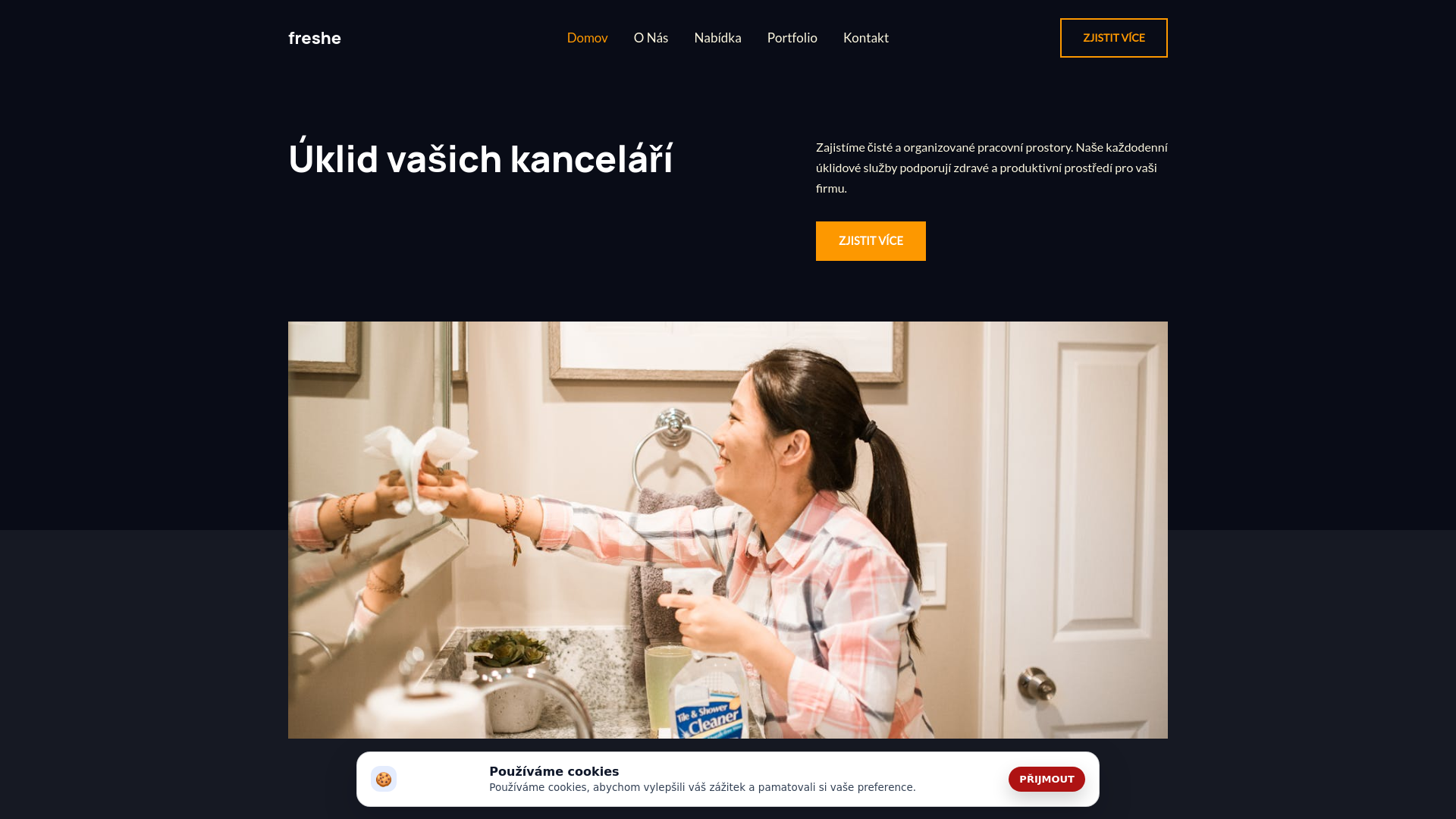 website screenshot of https://freshe.cc
