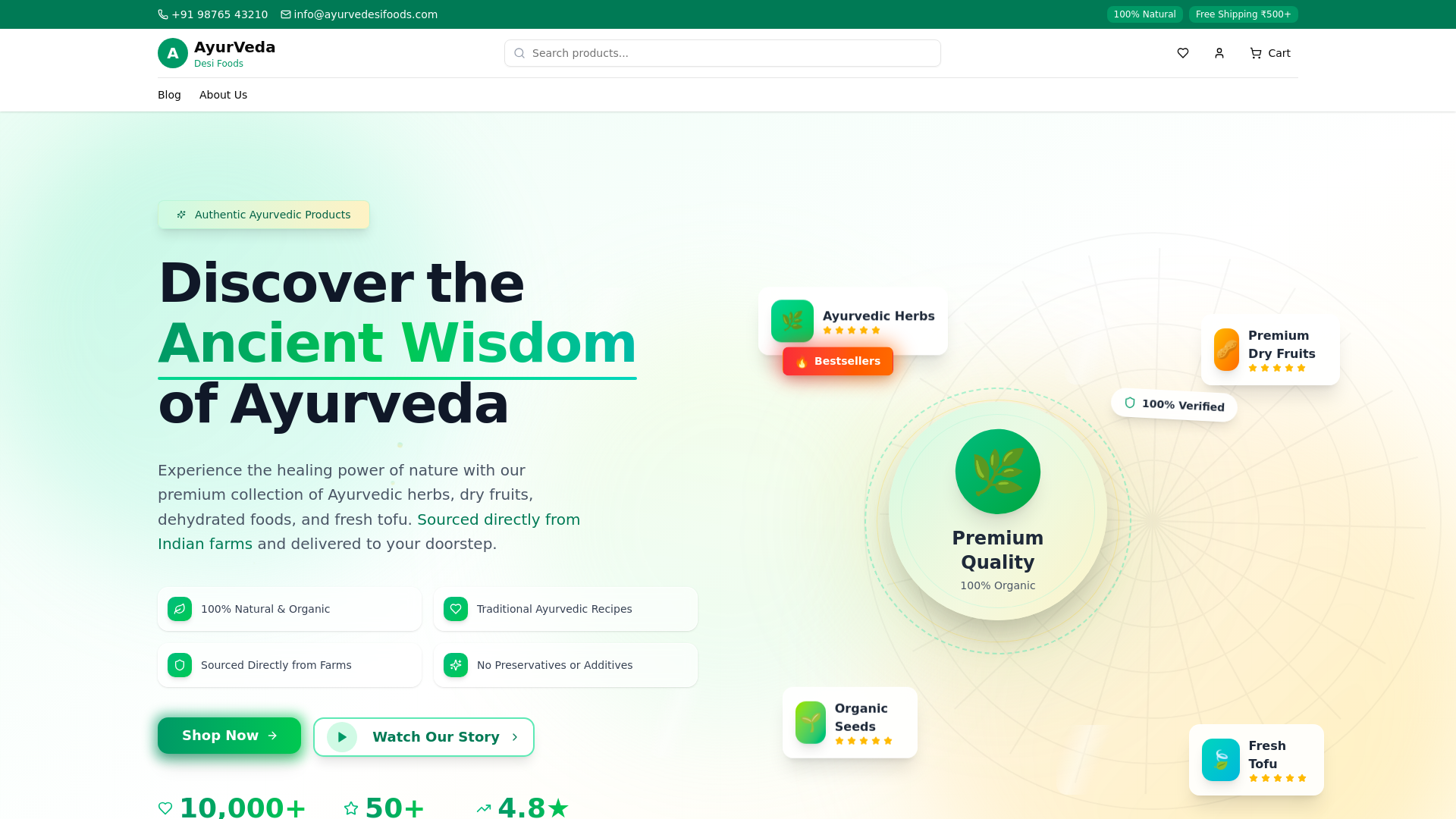 website screenshot of https://oroganix.com/