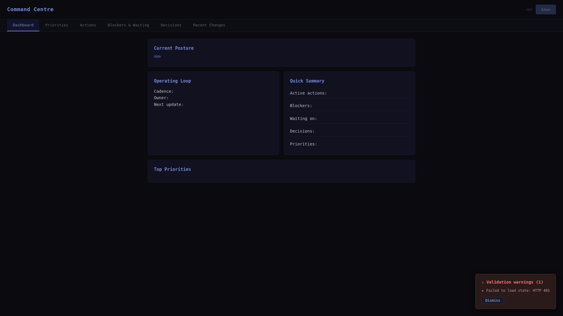 website screenshot of https://kai-command-centre.pages.dev/