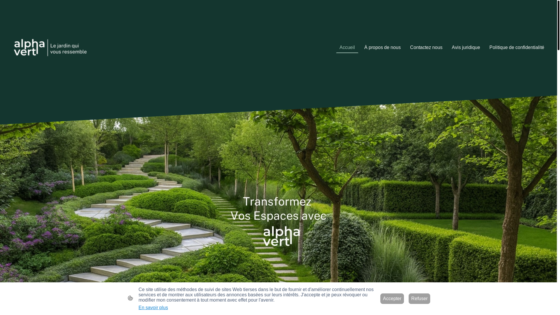 website screenshot of https://alphavert.fr/