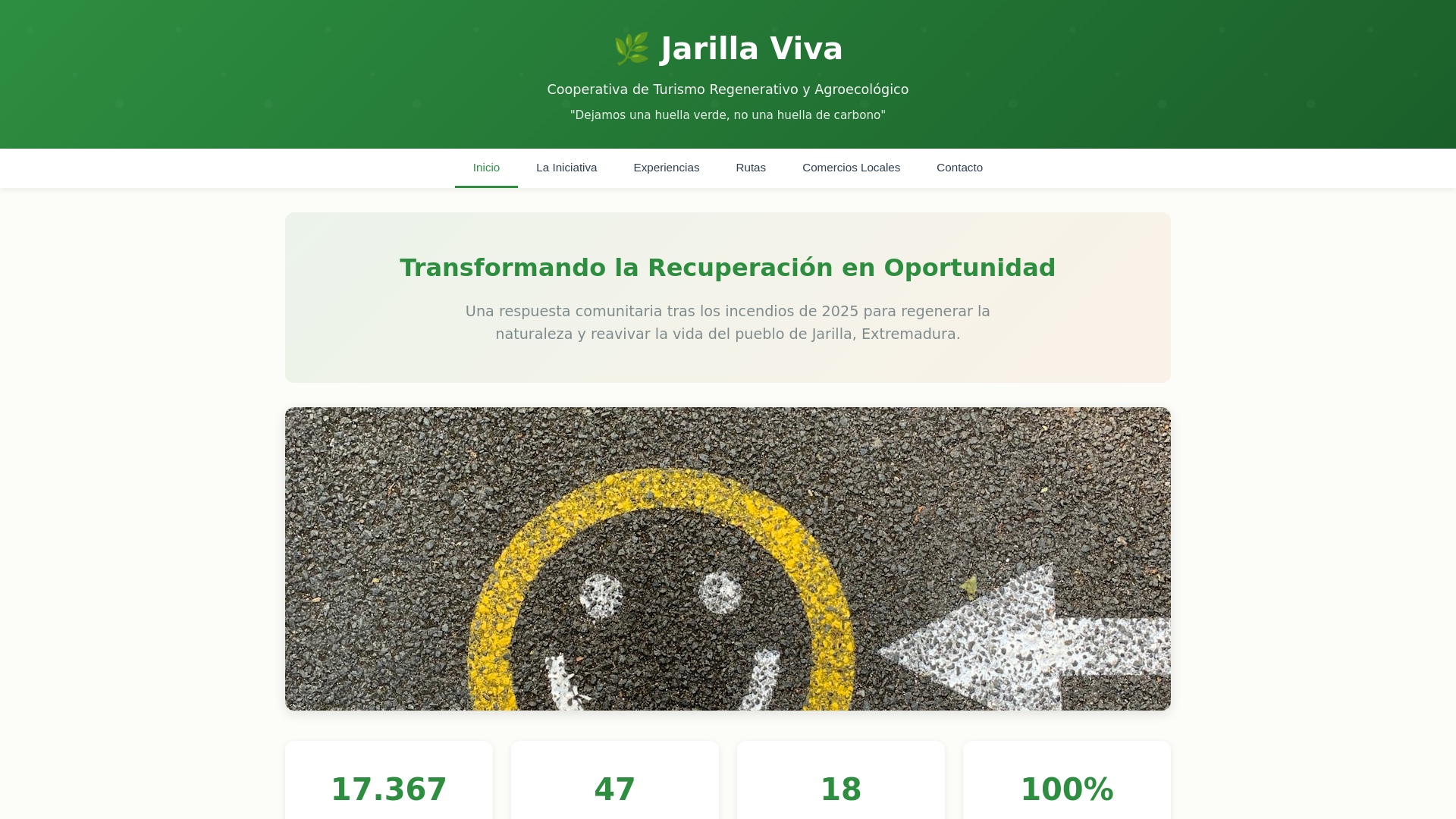 website screenshot of https://jarillaviva.pages.dev/