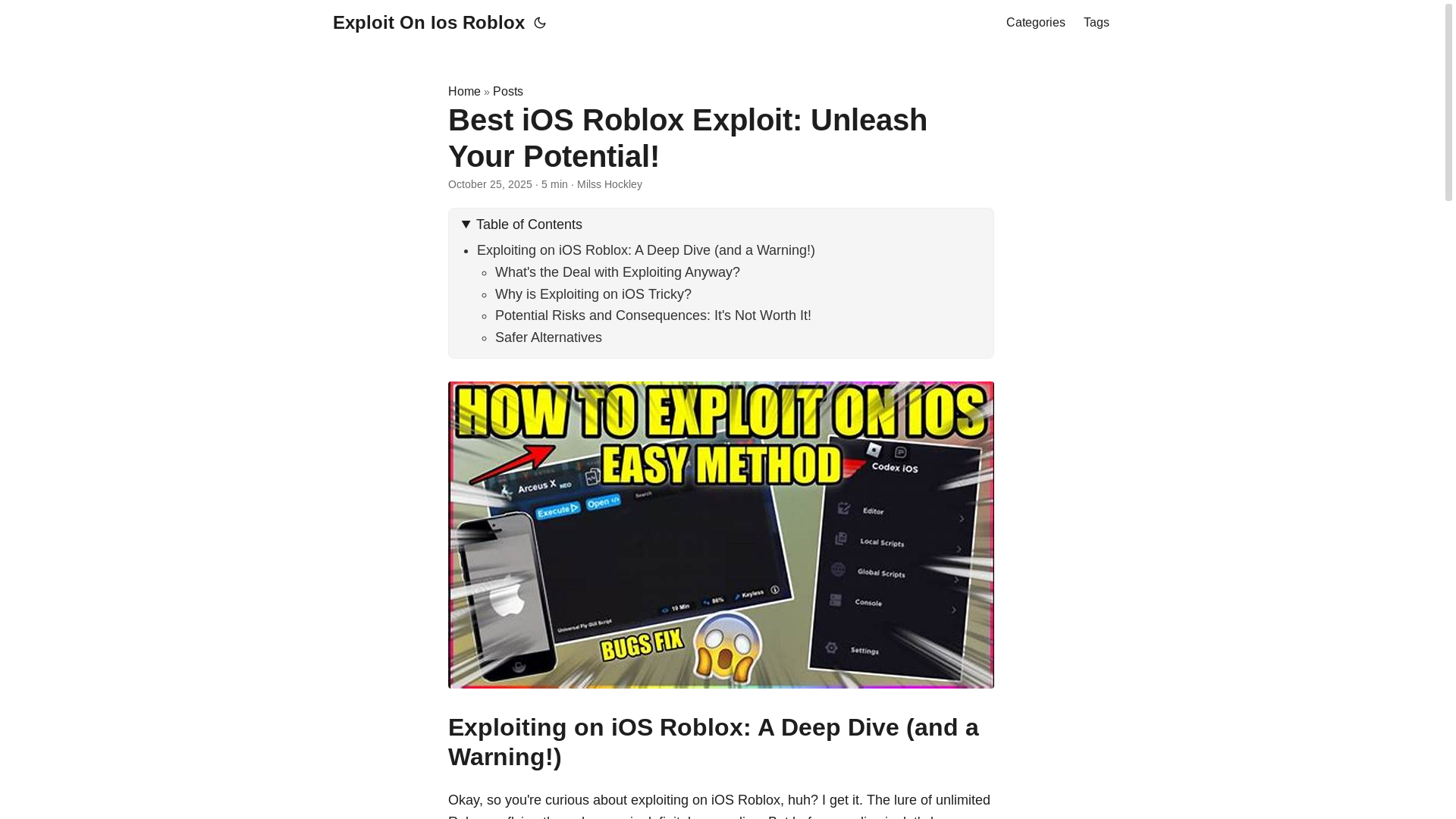 website screenshot of https://exploit-on-ios-roblox.pages.dev/