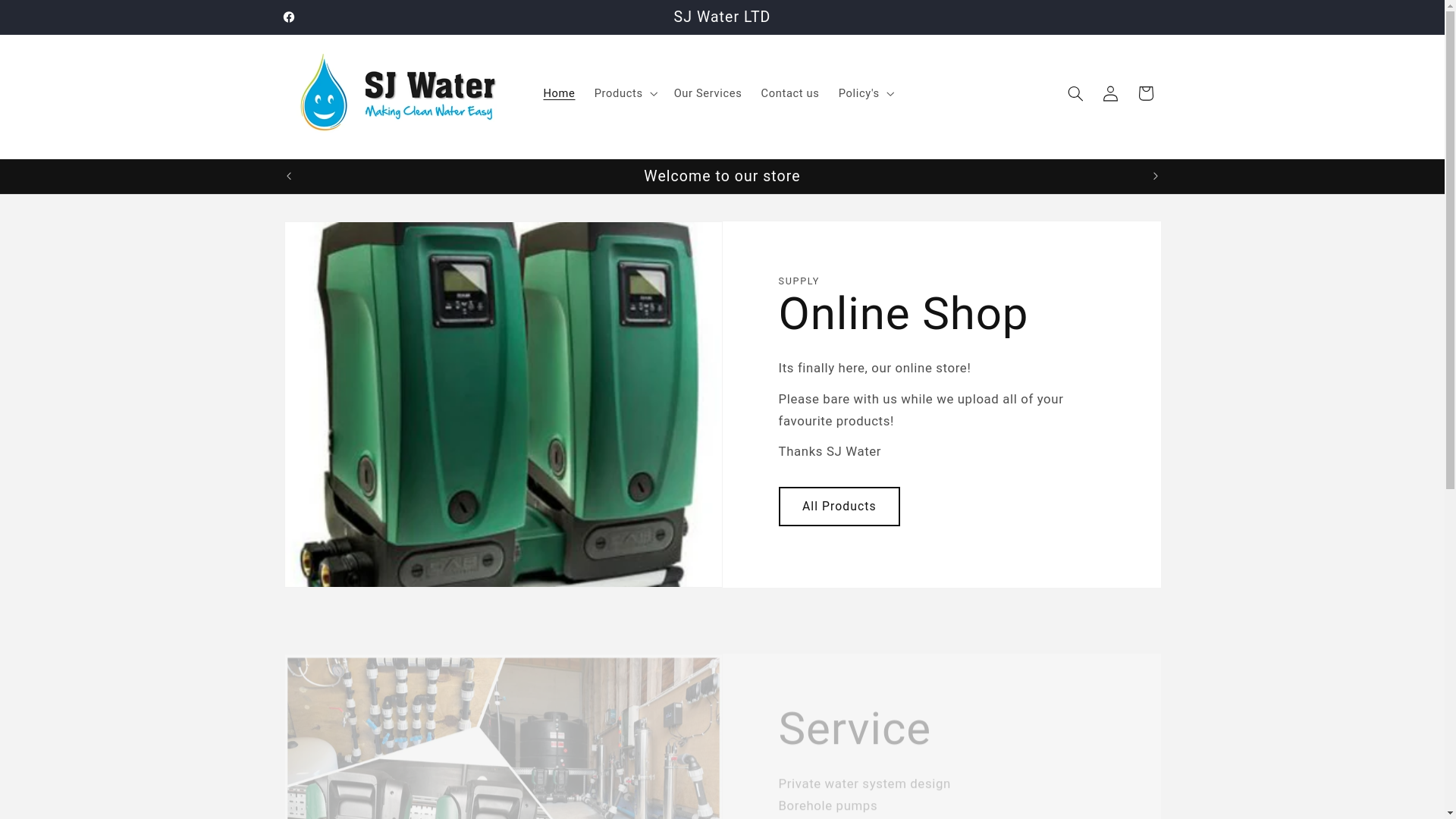 website screenshot of https://sjwateronline.com/