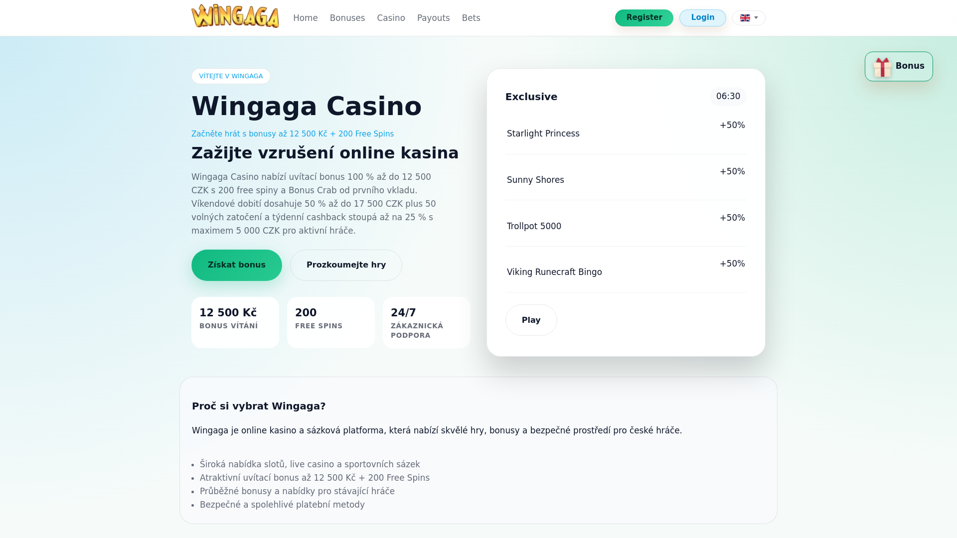website screenshot of https://wingaga-cz-2.pages.dev/