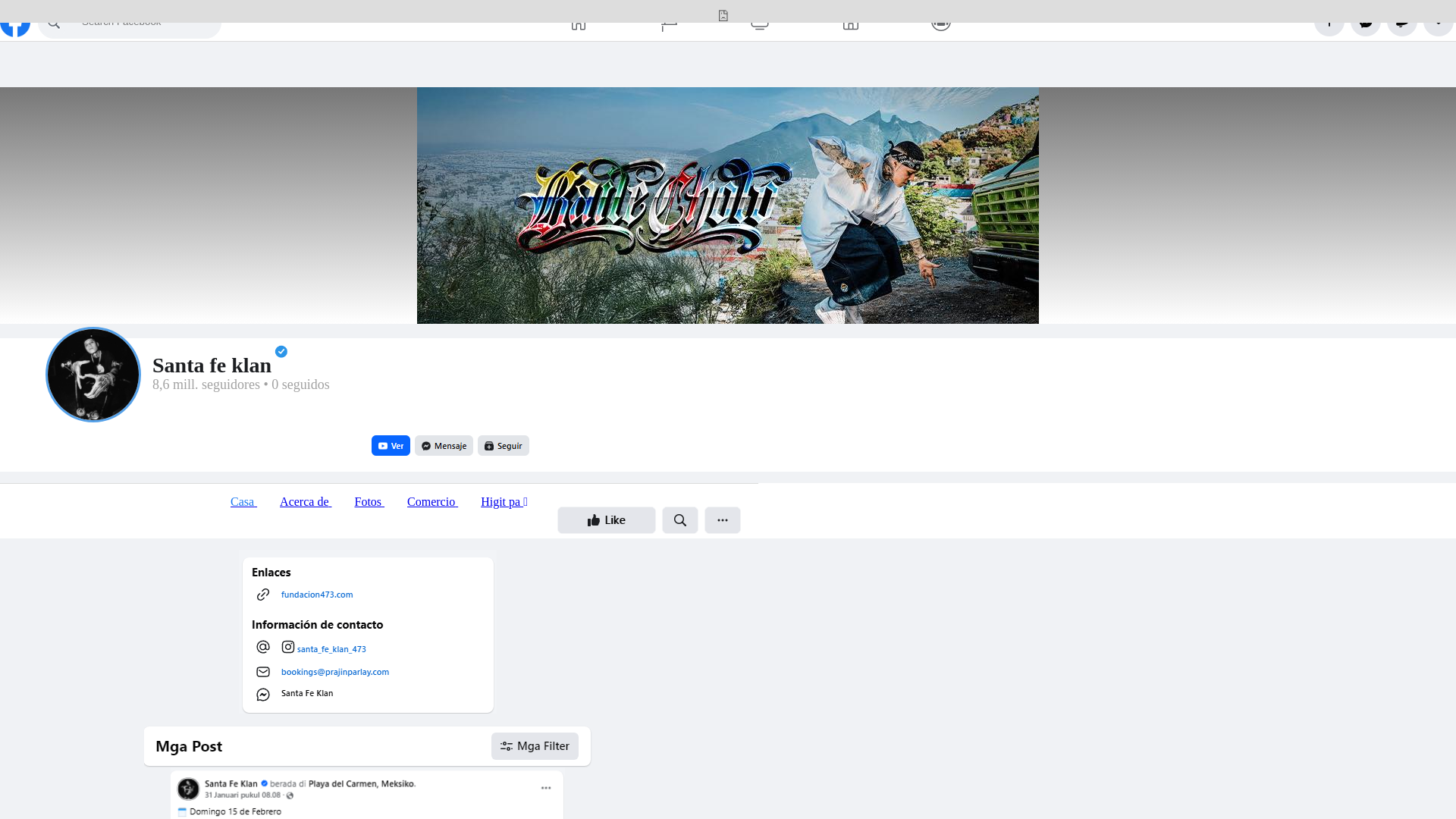website screenshot of https://givelivesantafeclanasup.blogspot.com