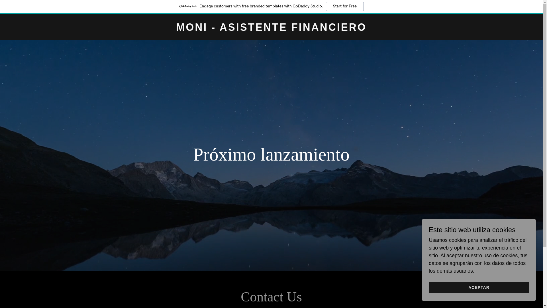 website screenshot of https://monifinanzas.digital/