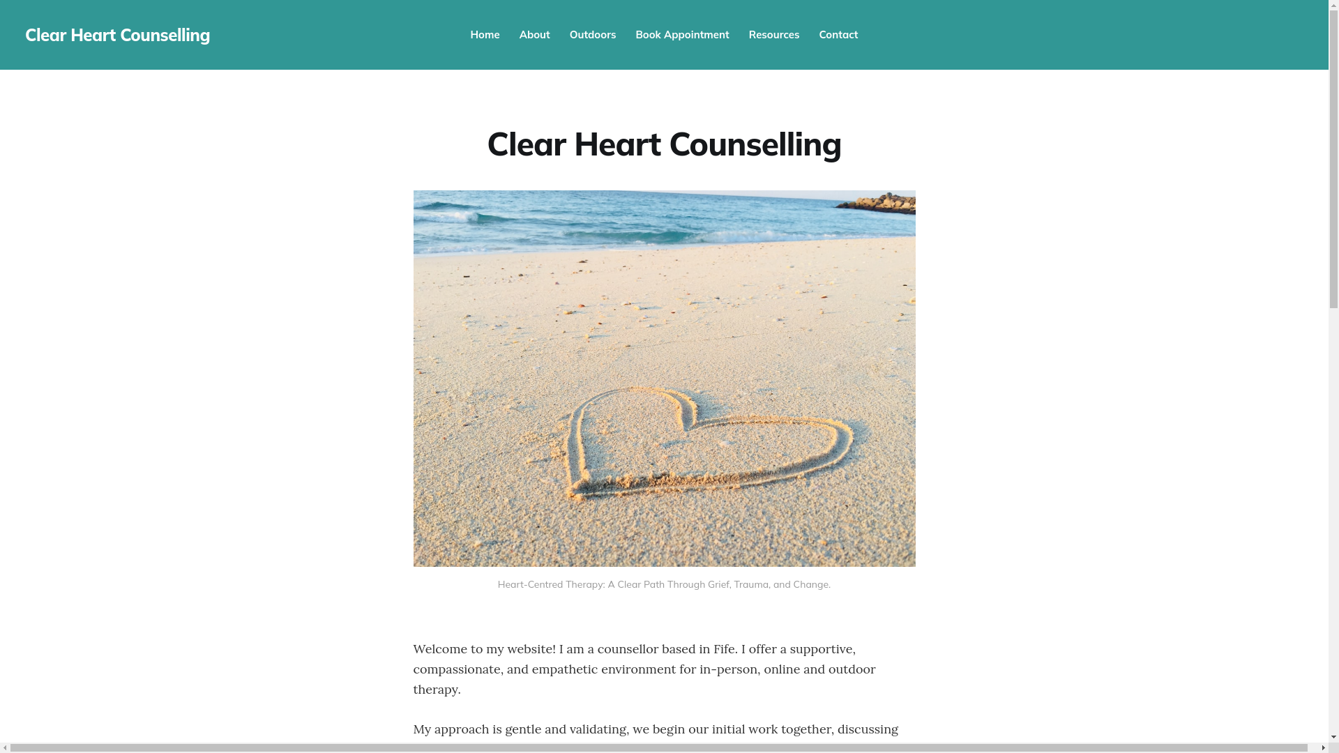 website screenshot of https://clear-heart-static.pages.dev/