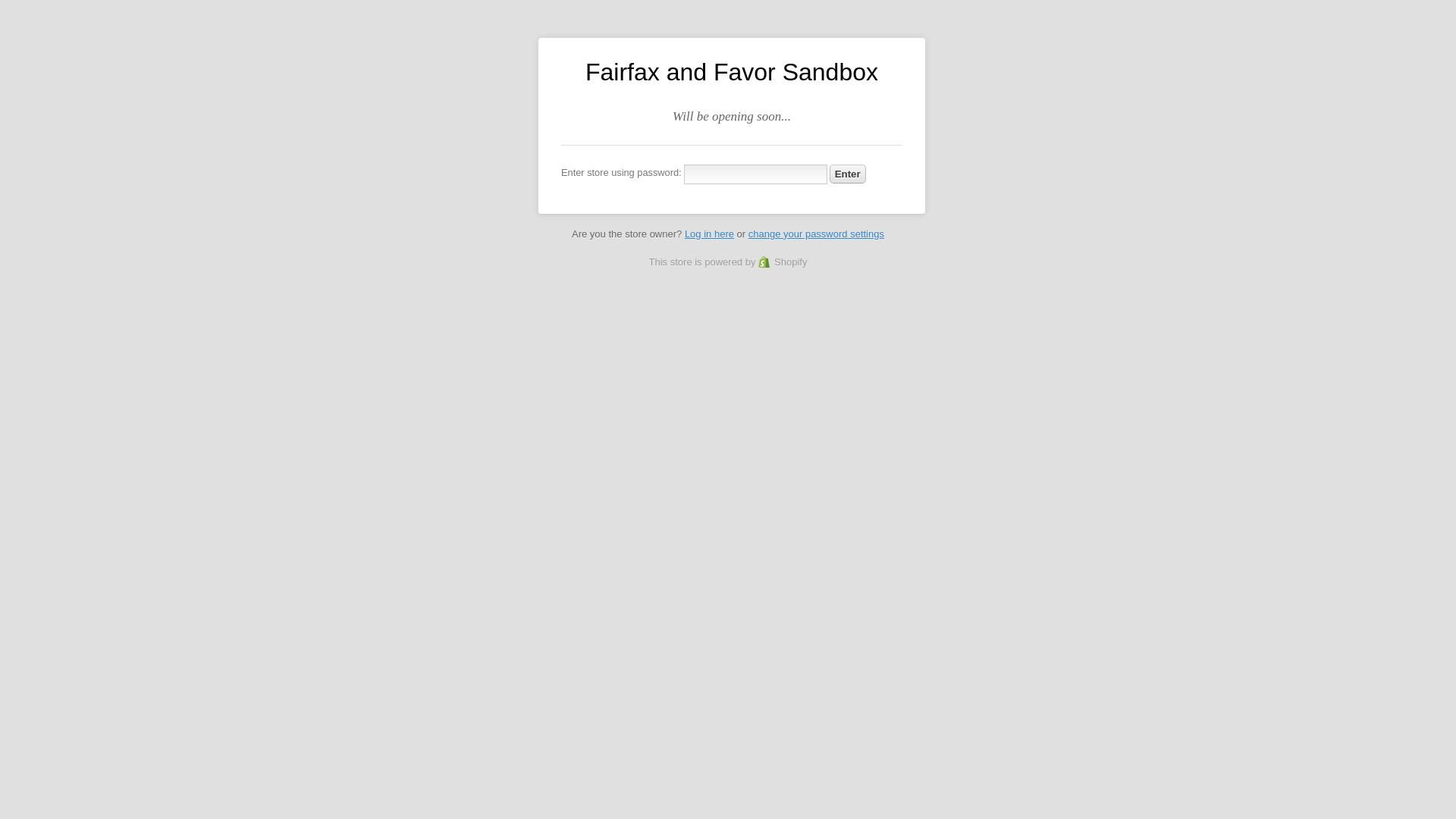 website screenshot of https://fairfaxandfavorsandbox.com/