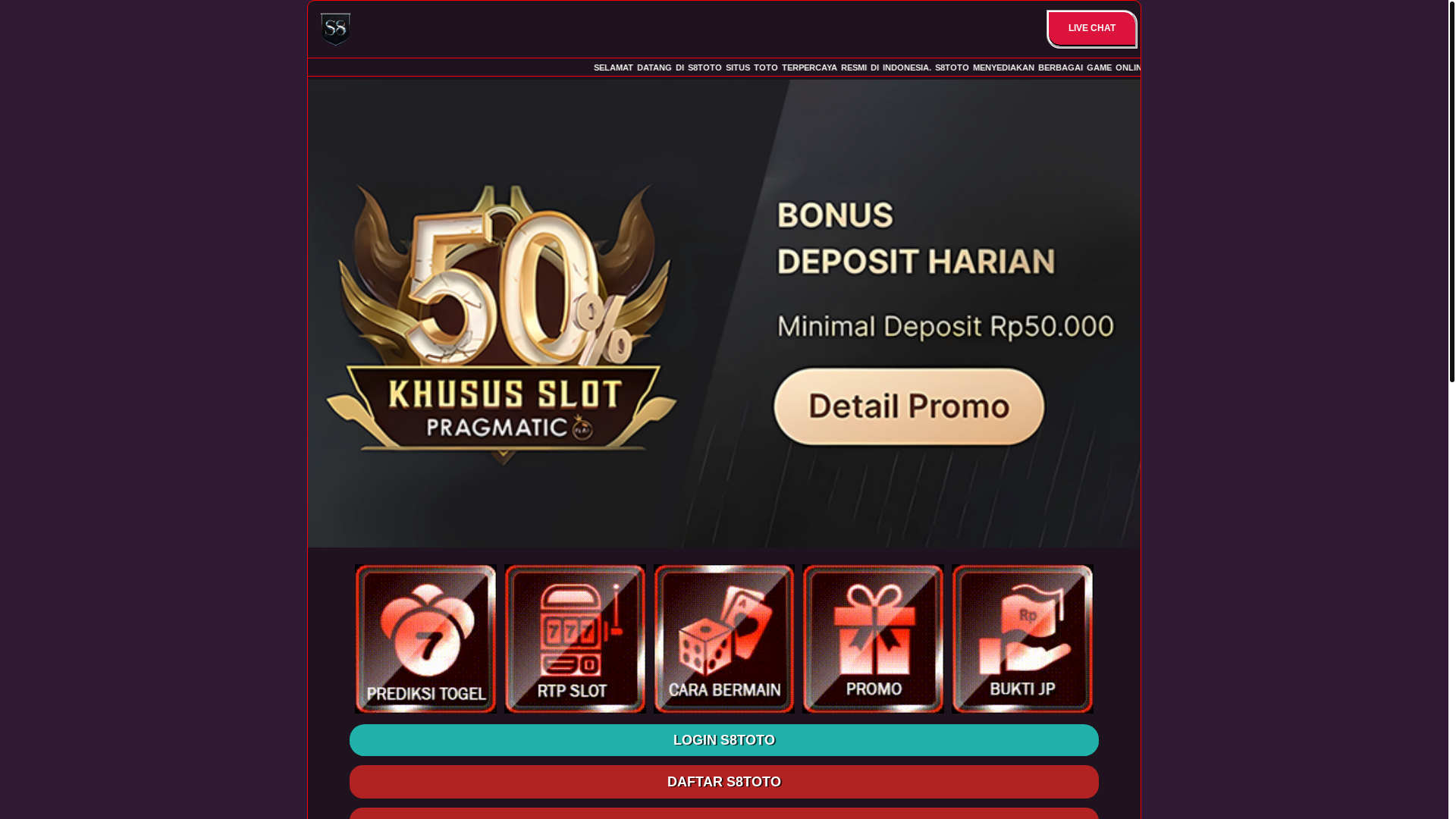 website screenshot of https://s8menyalabosku.pages.dev/