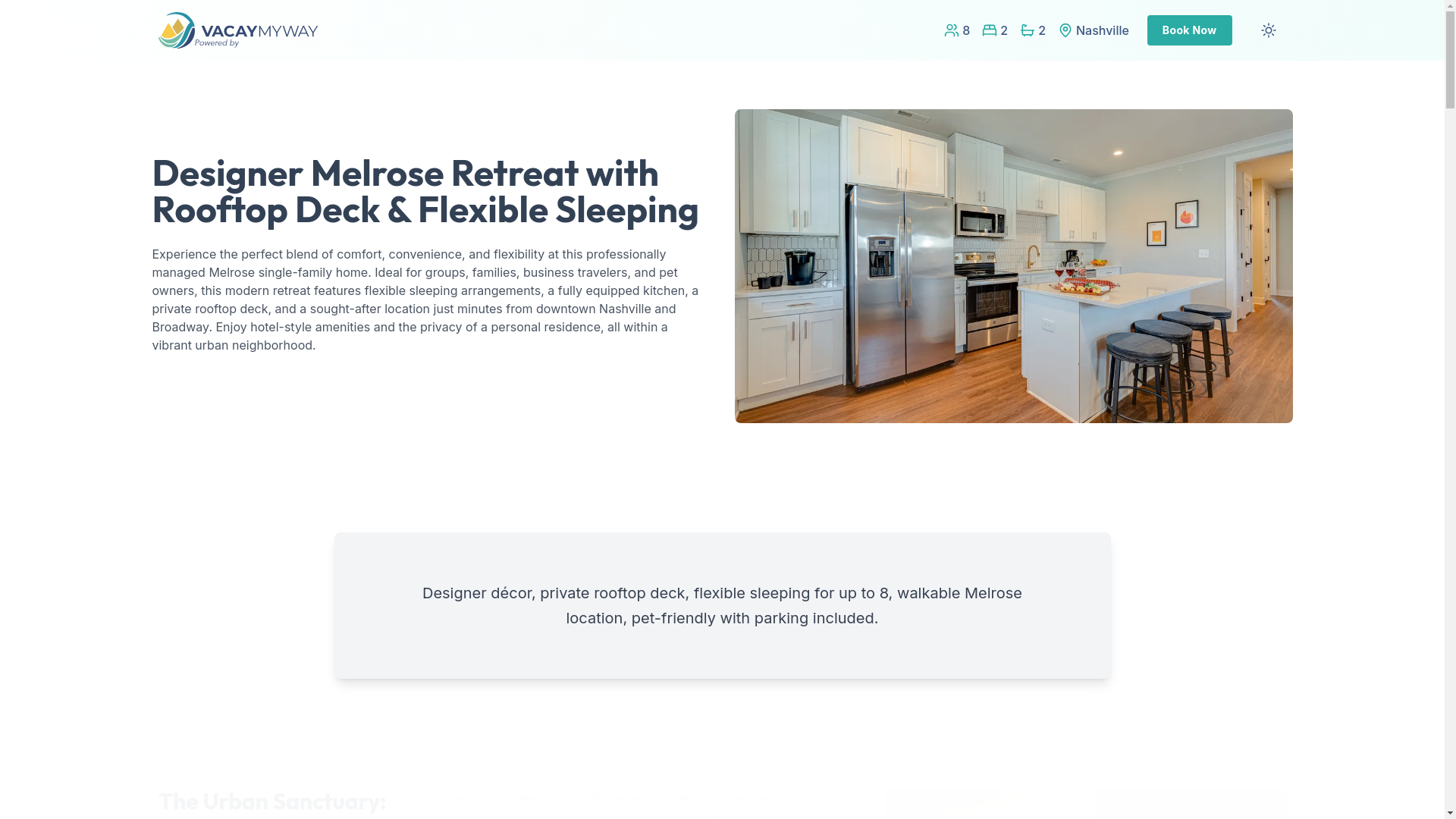 website screenshot of https://chicmelrose.condos/