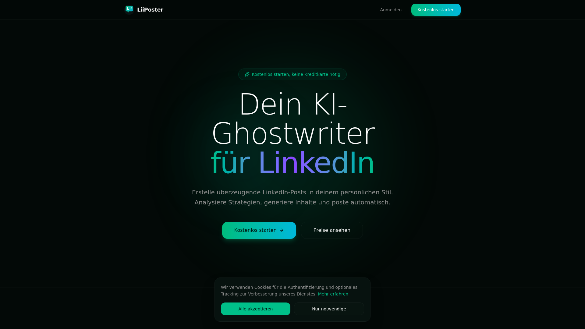 website screenshot of https://liiposter.de