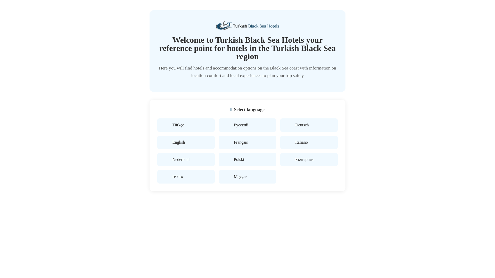 website screenshot of https://turkish-black-sea-hotels.com/
