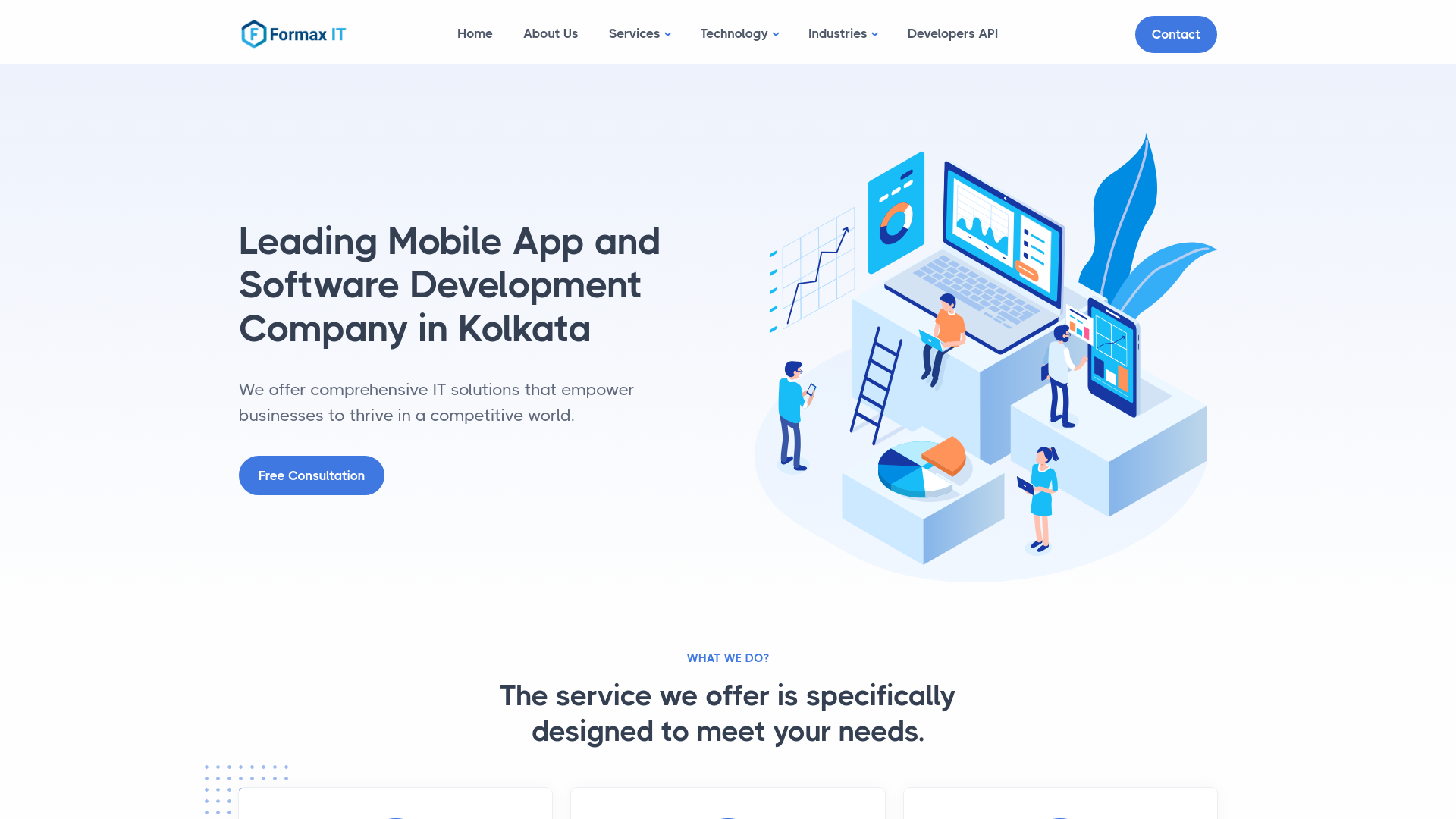website screenshot of https://formaxit-website.pages.dev/