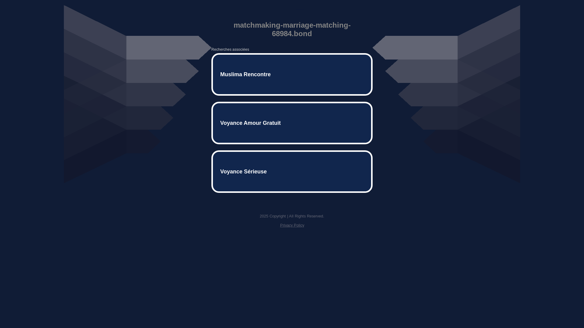website screenshot of https://matchmaking-marriage-matching-68984.bond/