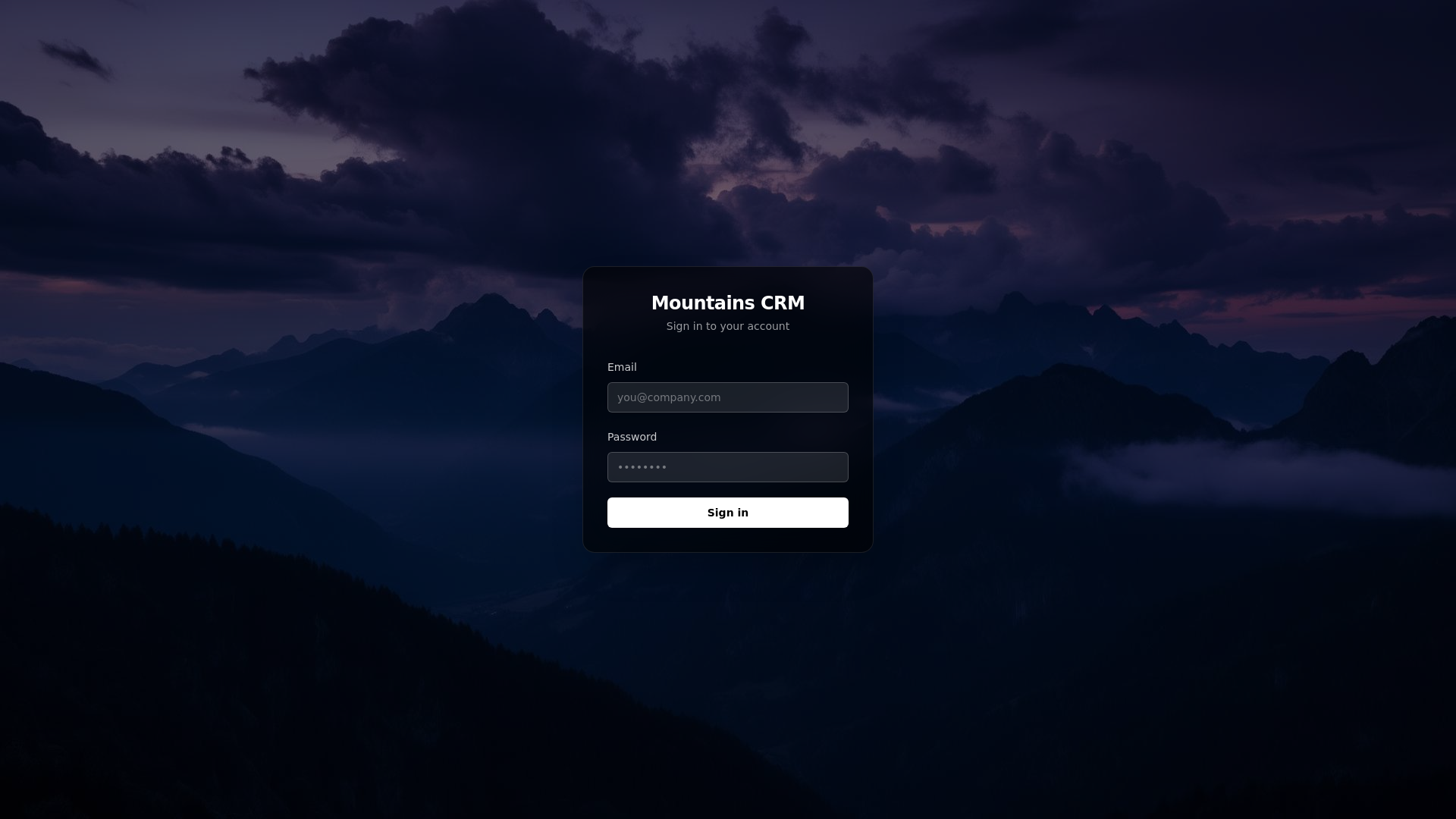 website screenshot of https://mitc-crm-staging.pages.dev/