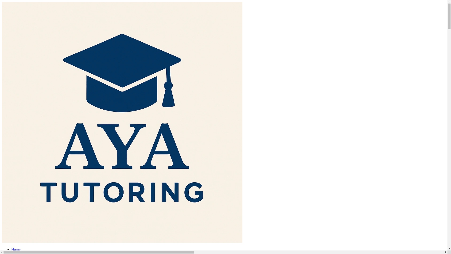 website screenshot of https://ayatutoring.au/