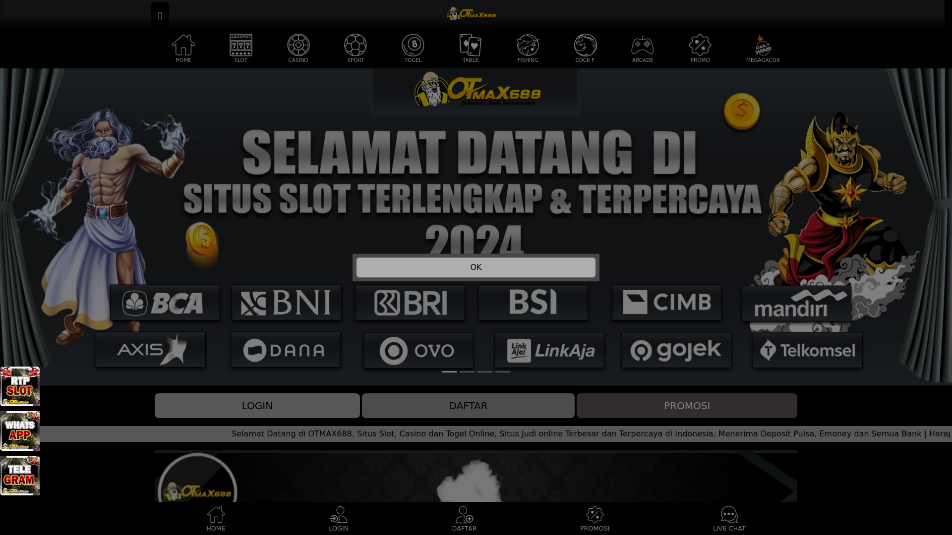 website screenshot of https://otmax688jaya.store/