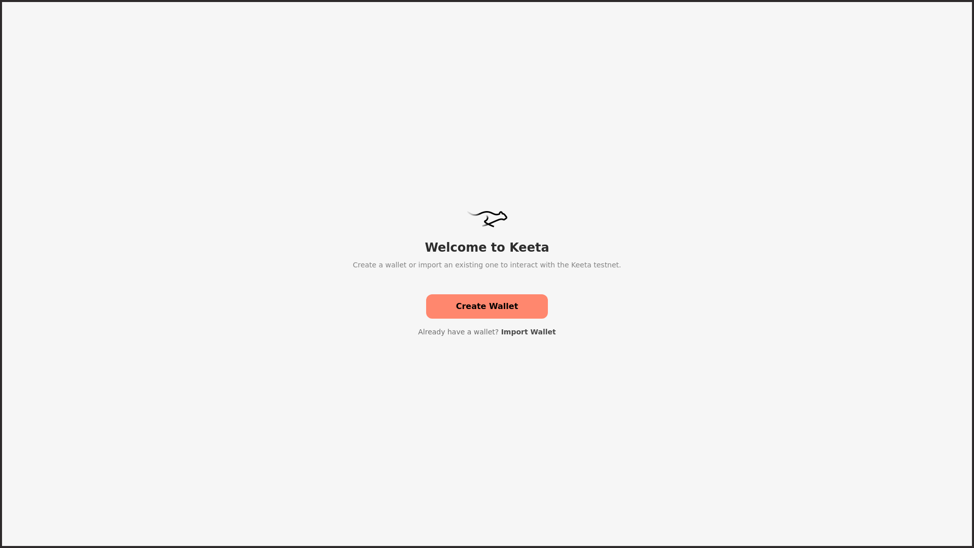 website screenshot of https://wallet-keeta.com/