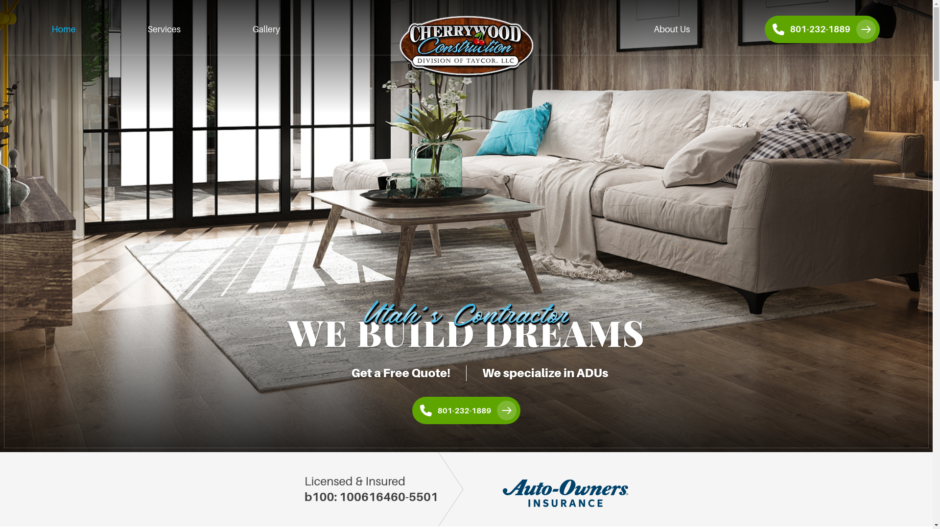 website screenshot of https://cherrywoodconstruction-website.pages.dev/