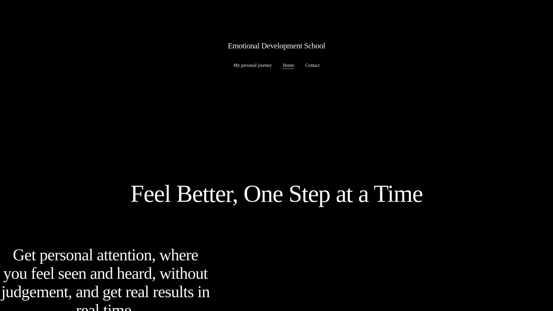 website screenshot of https://emotionaldevelopmentschool.org/