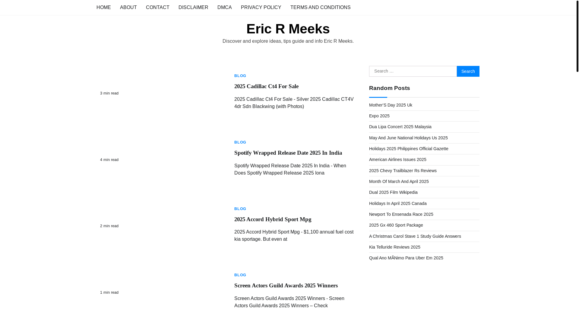 website screenshot of https://ericrmeeksn.pages.dev/