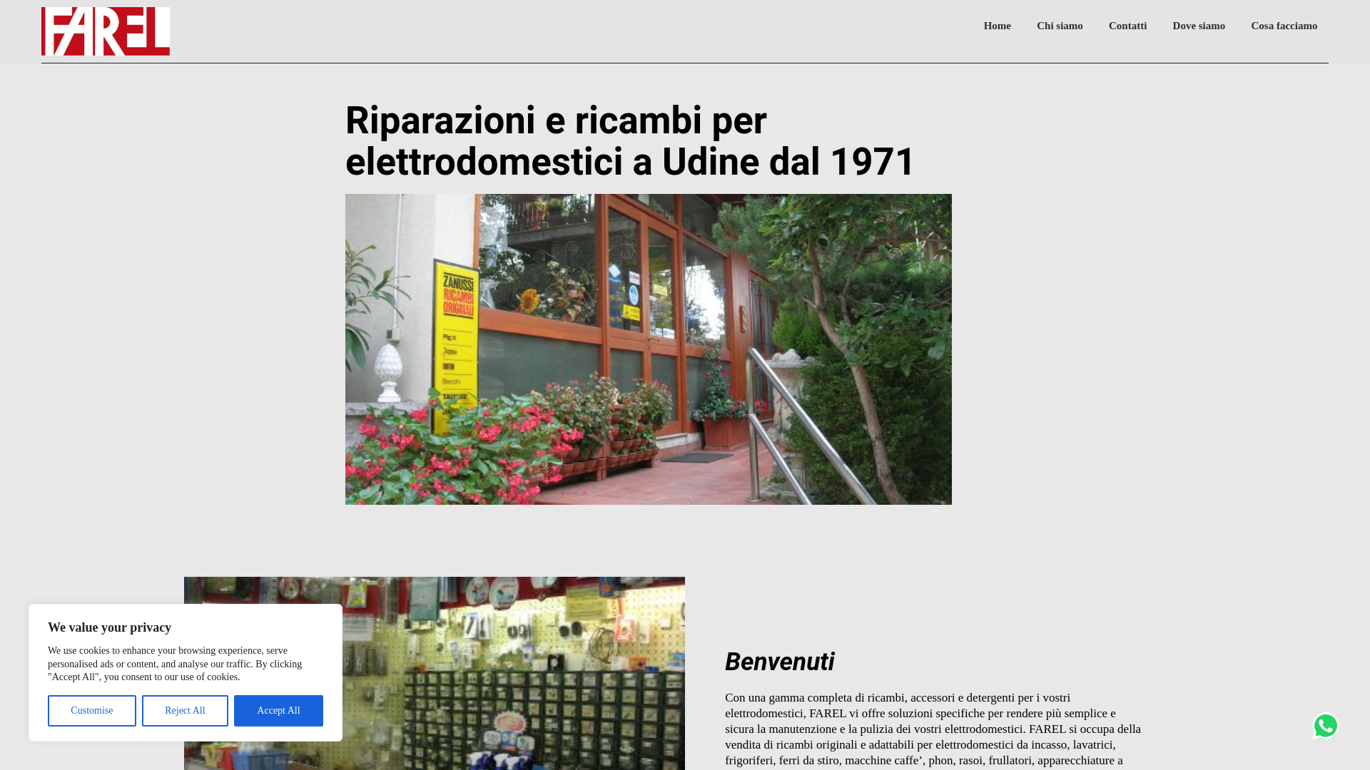 website screenshot of https://fareludine.com/