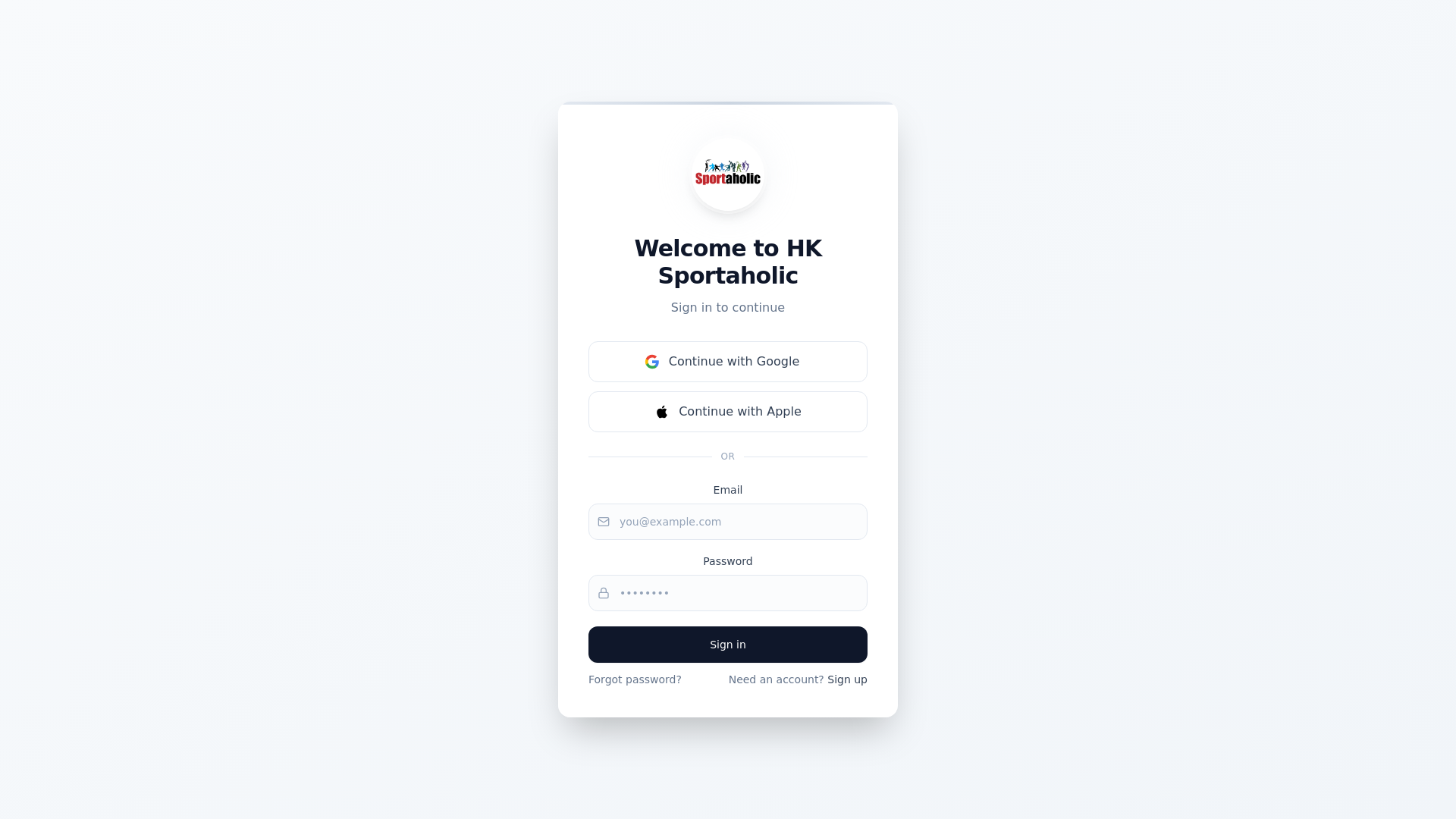 website screenshot of https://hksportaholic.com/